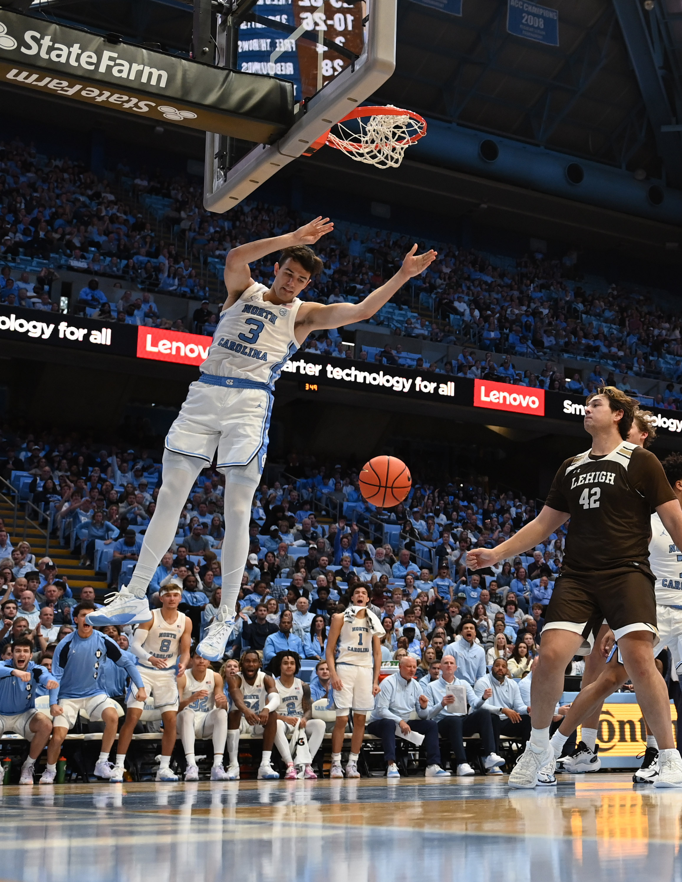 Armando Bacot's Big Game Helps No. 19 North Carolina Past Lehigh | Reuters