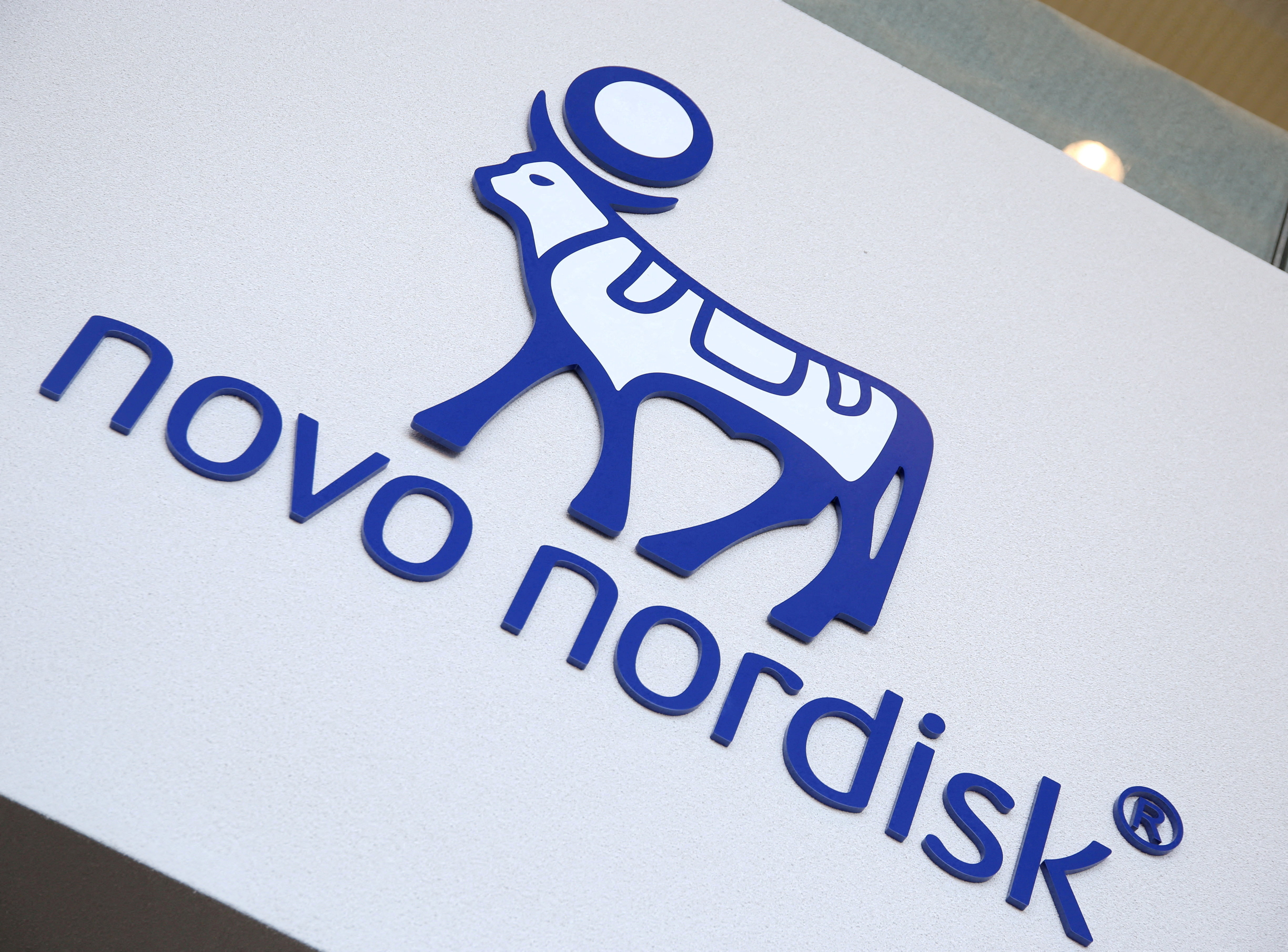 Novo Nordisk's logo is seen in Denmark