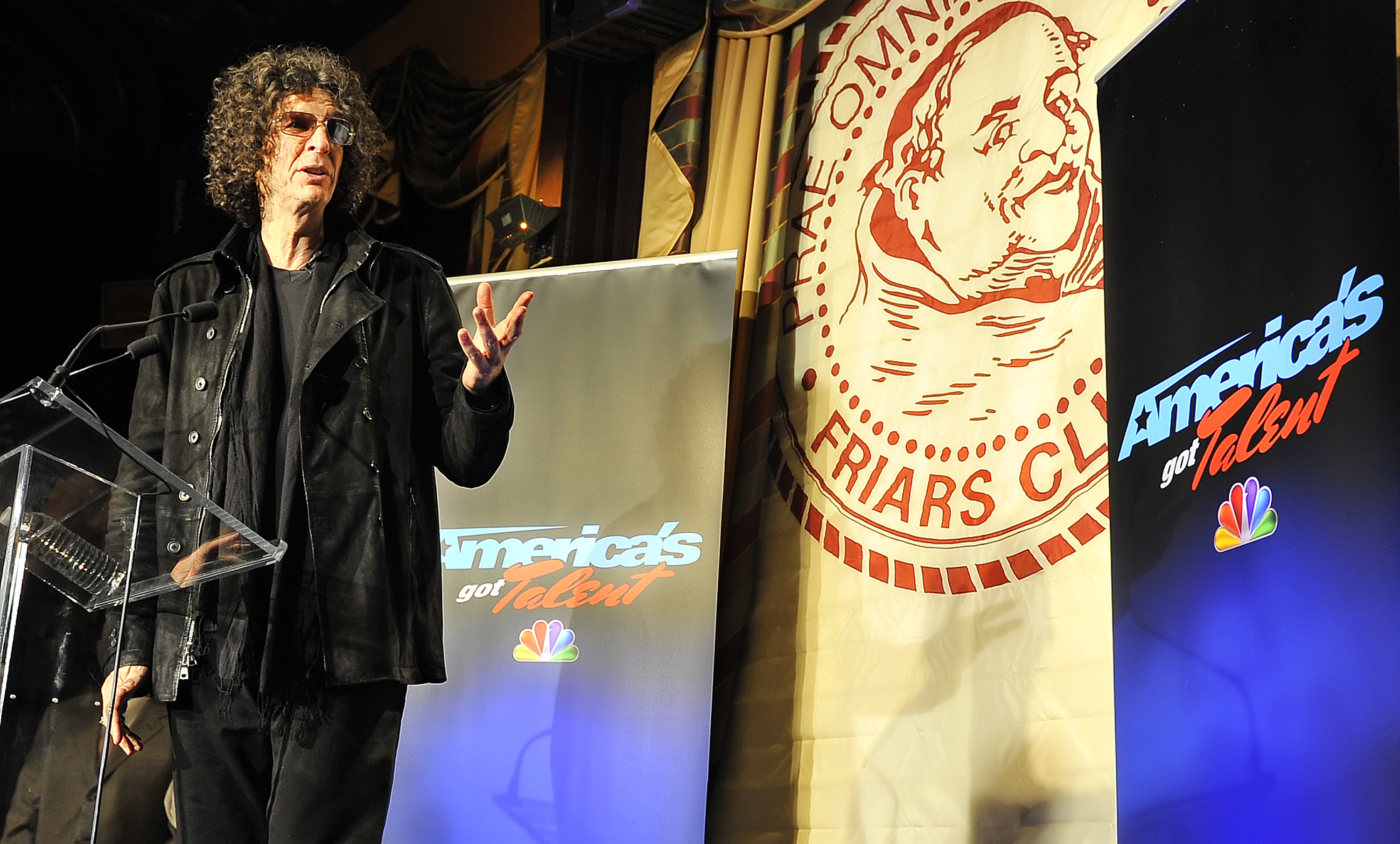 Radio/TV personality Stern speaks during an 'America's Got Talent' news conference in New York City