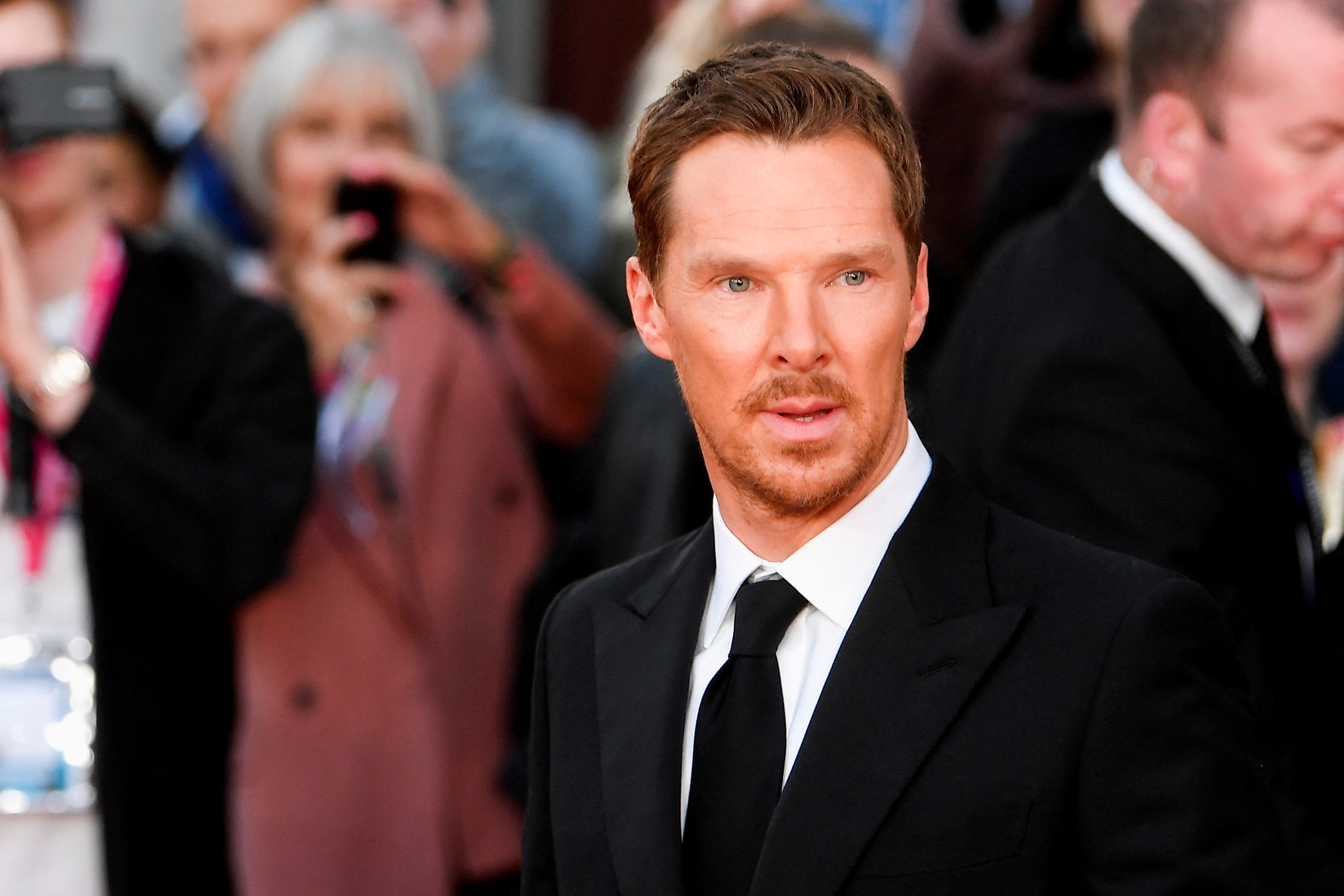 Cast member Benedict Cumberbatch arrives at a gala screening of the film 