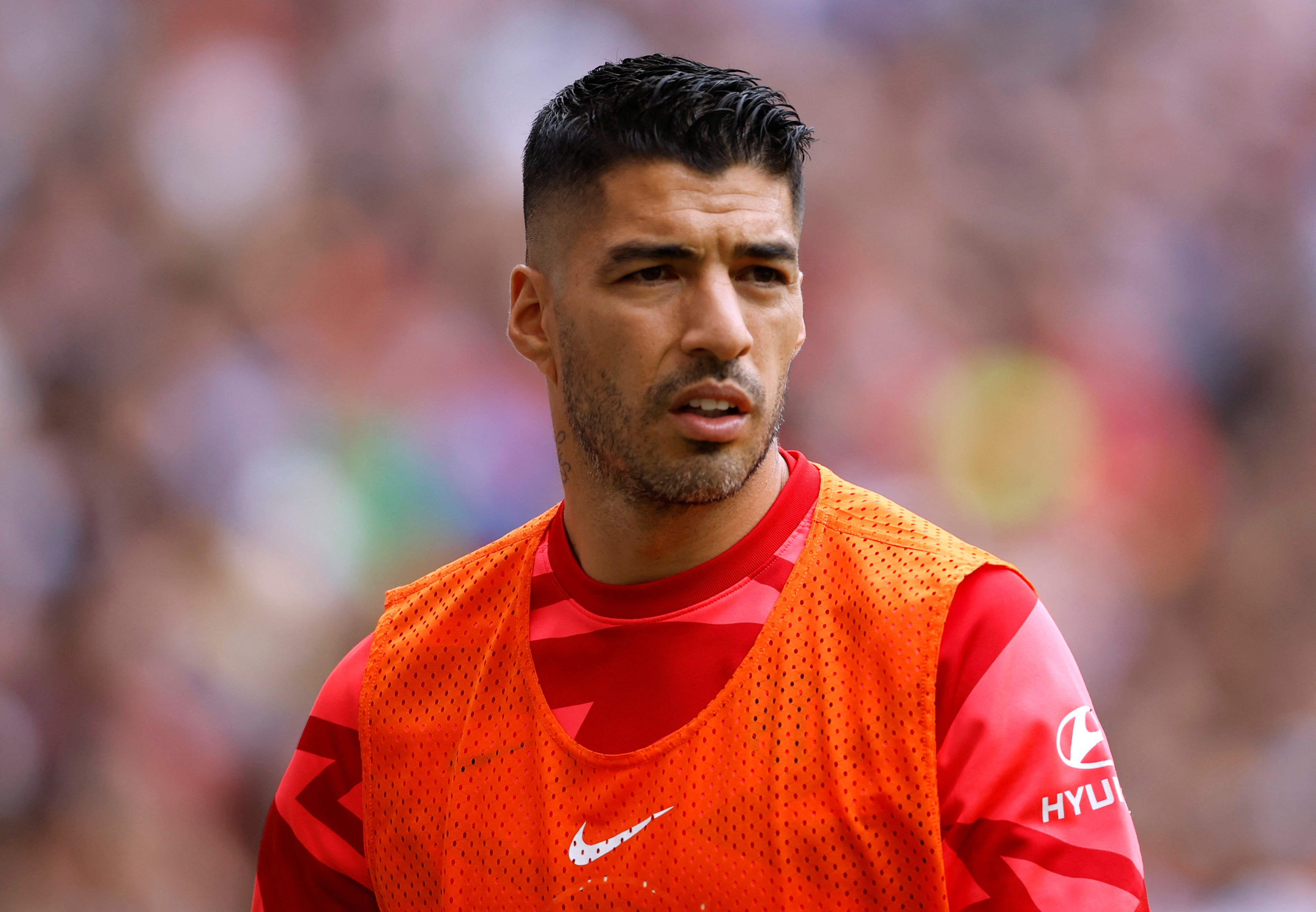 31 July 2022, Uruguay, Montevideo: Luis Suarez (M) at his