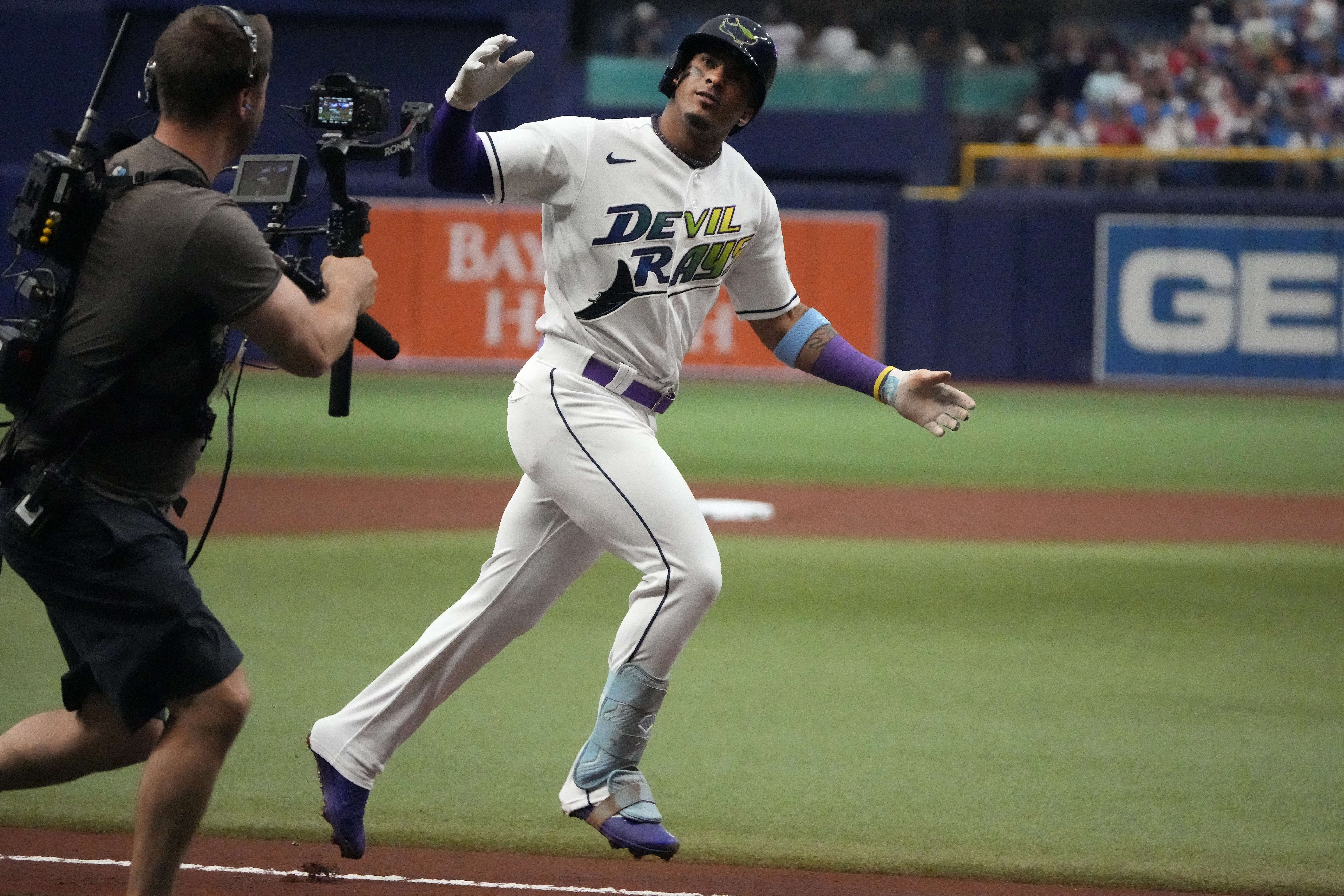 MLB on X: Breaking out the Devil Rays unis 