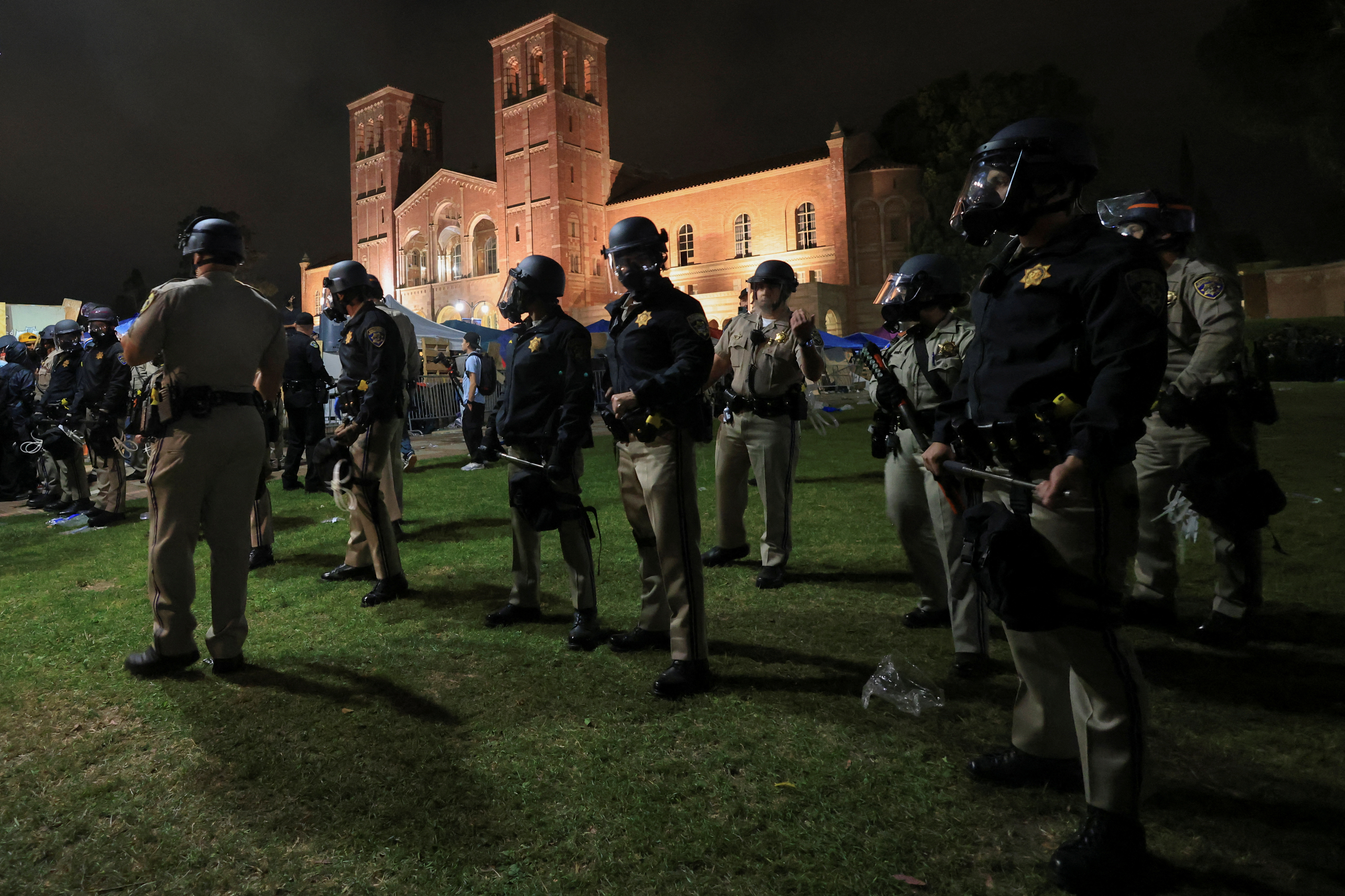 Protests amid ongoing conflict between Israel and Hamas, at UCLA in Los Angeles