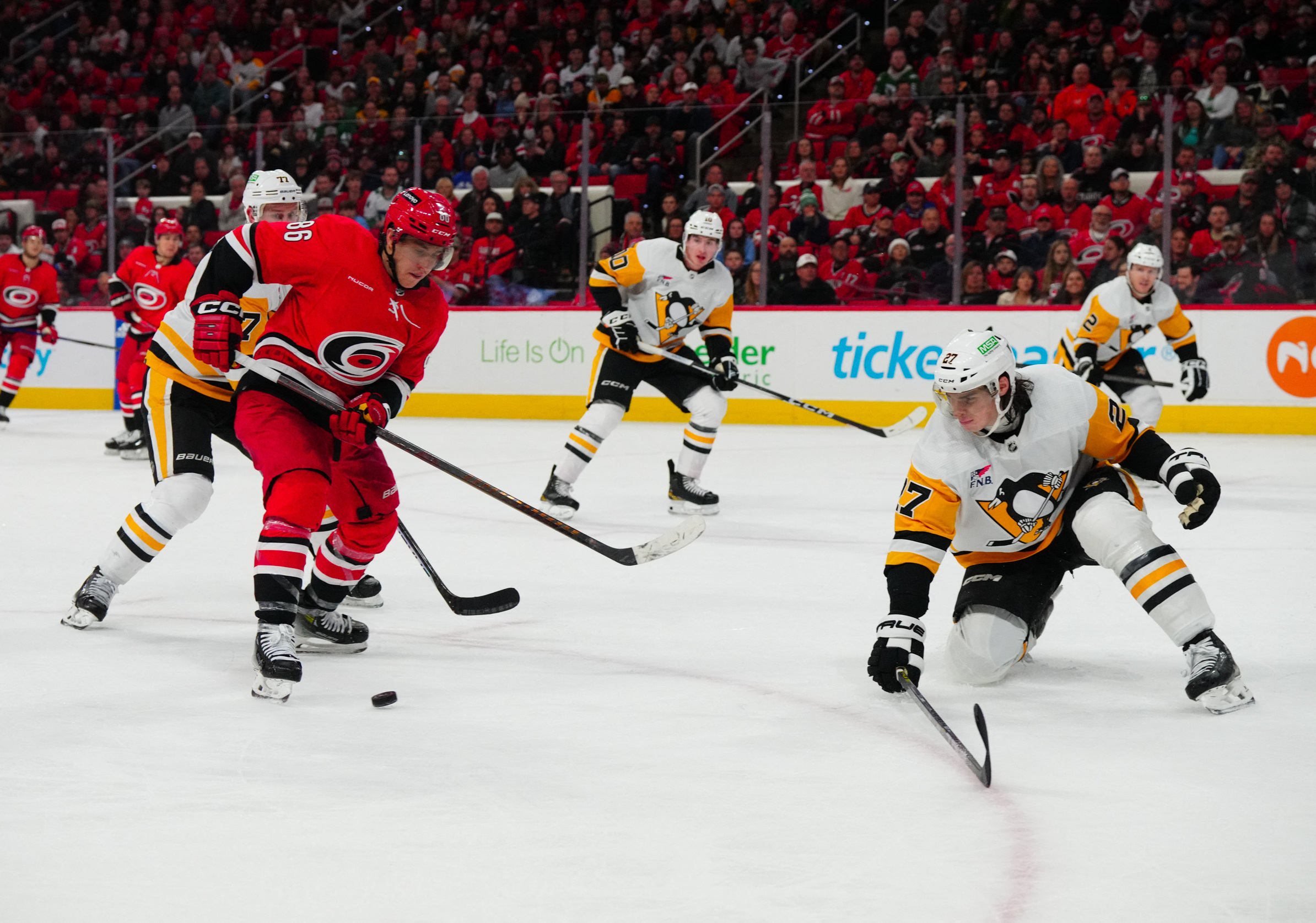 Rare 2-goal Night From Brett Pesce Lifts Pens Over Hurricanes | Reuters