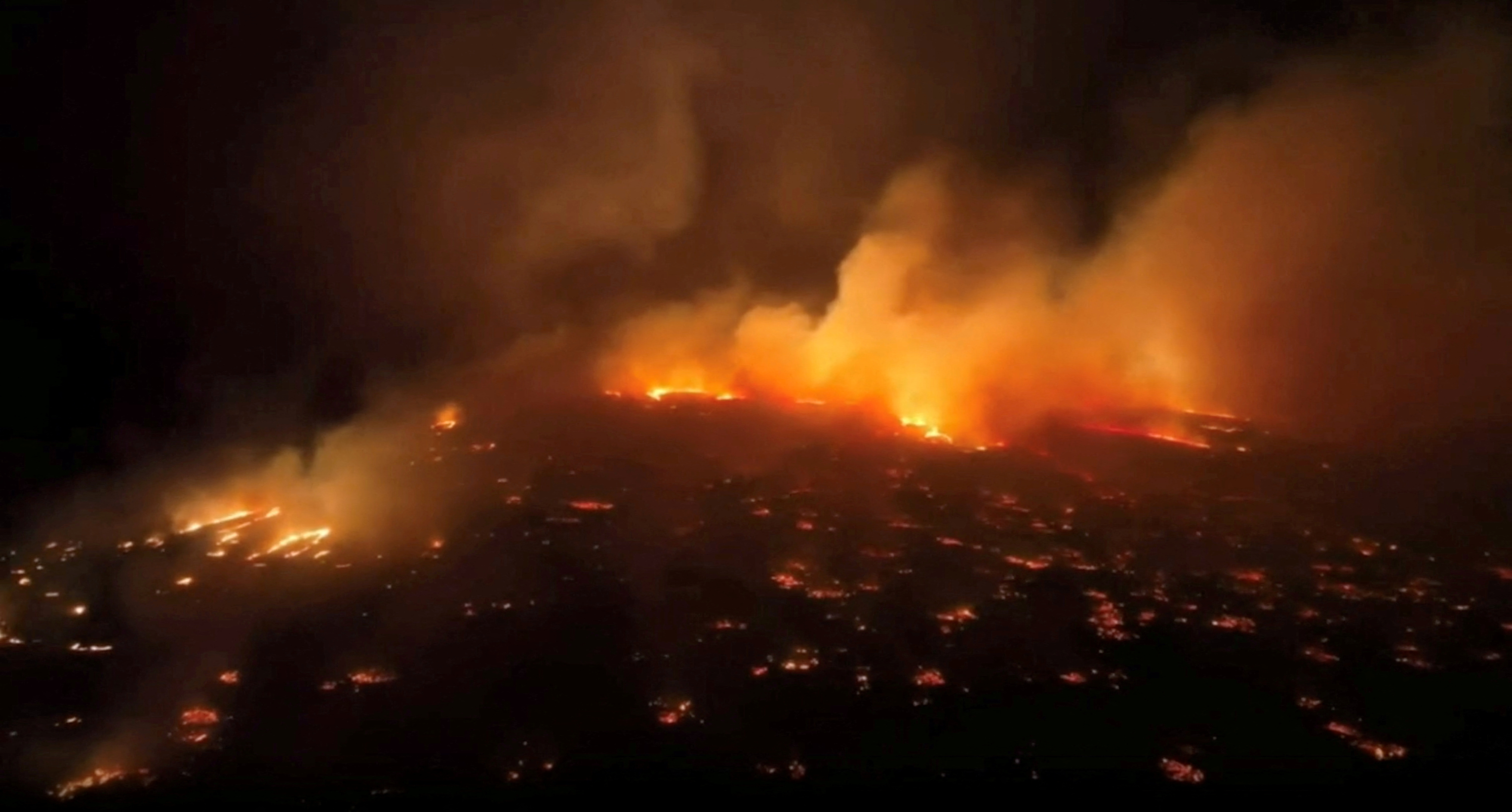 Wildfire in Maui County, Hawaii