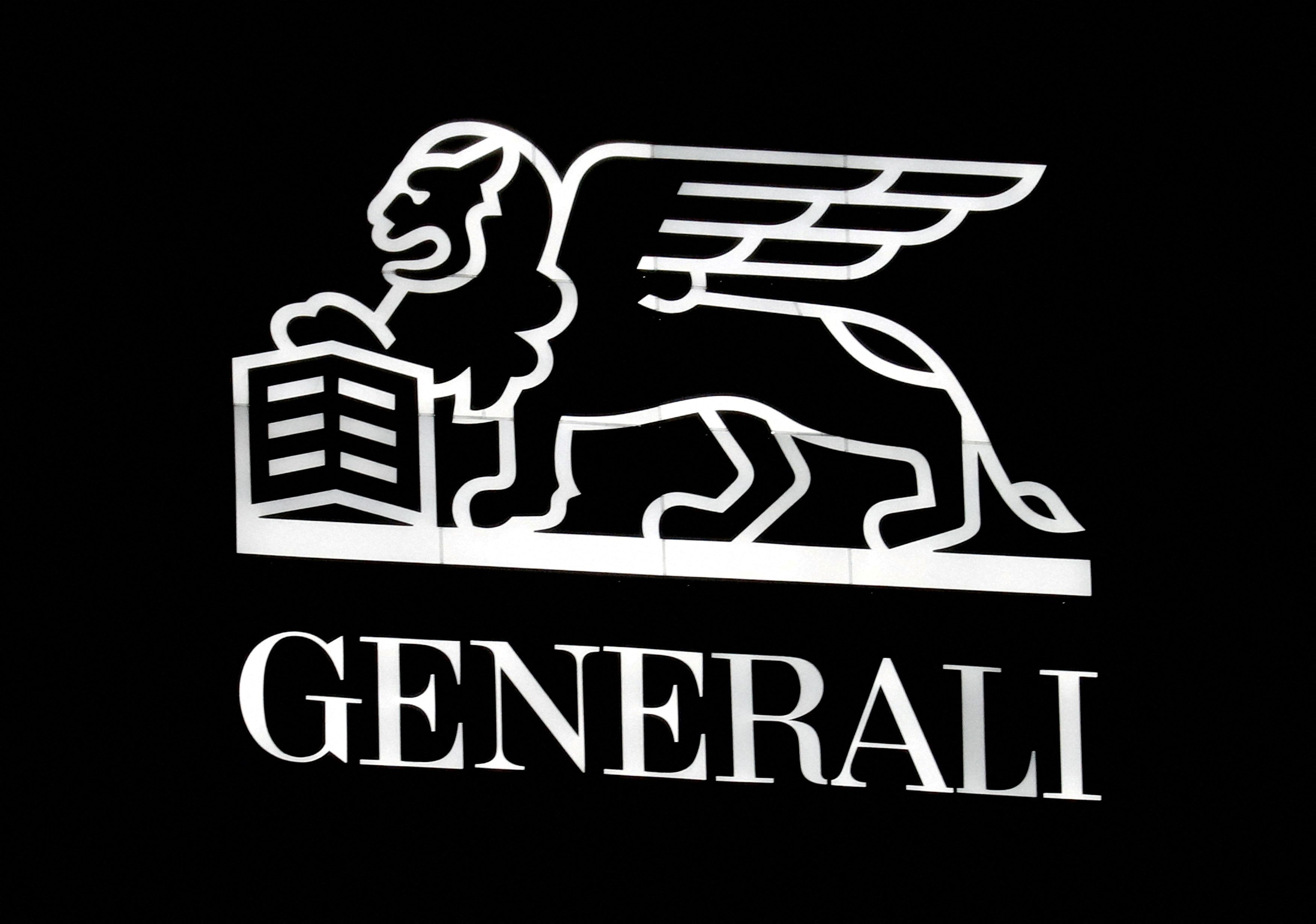 The Generali logo is seen on the company's building in Milan, Italy