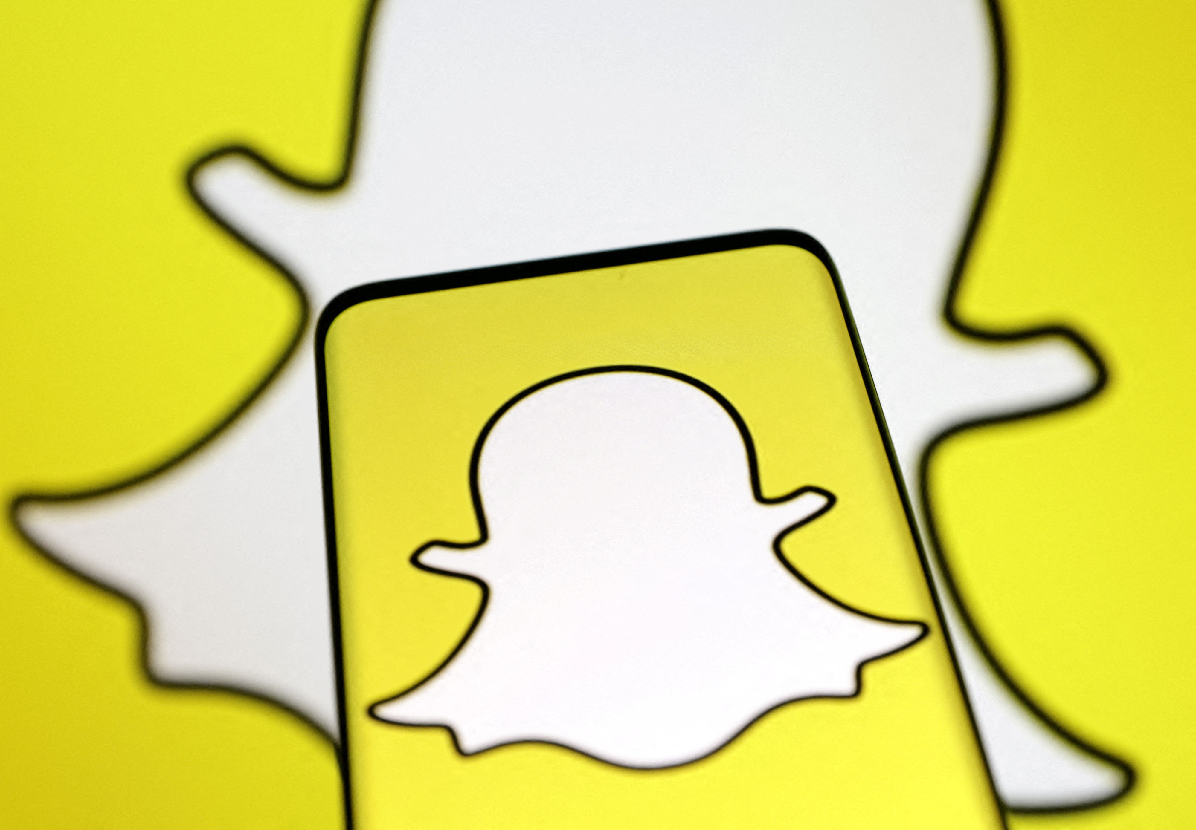 Illustration shows Snapchat logo