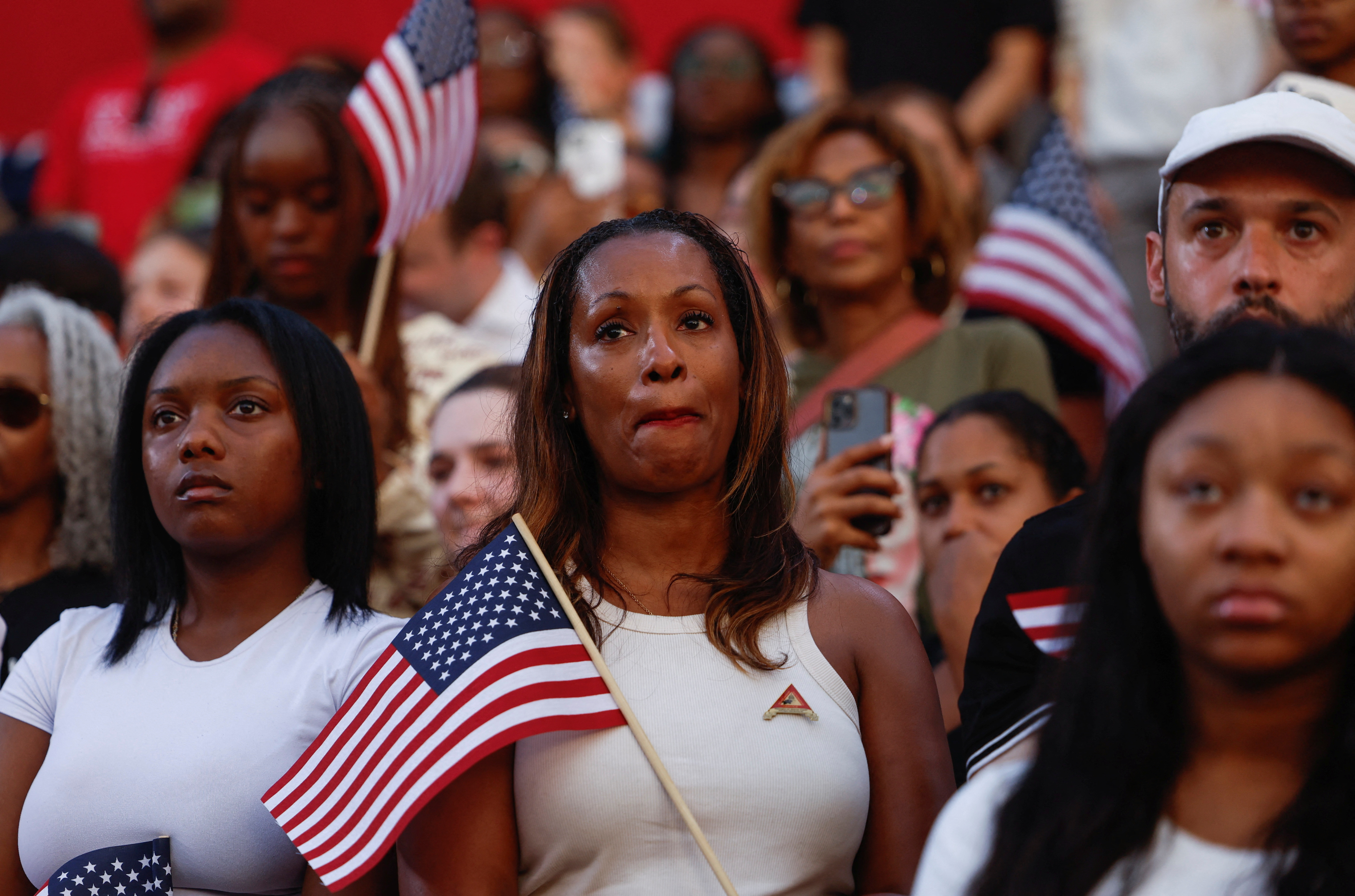 Democratic presidential nominee U.S. Vice President Kamala Harris delivers speech conceding 2024 U.S. Presidential Election to President-elect Trump at Howard University in Washington