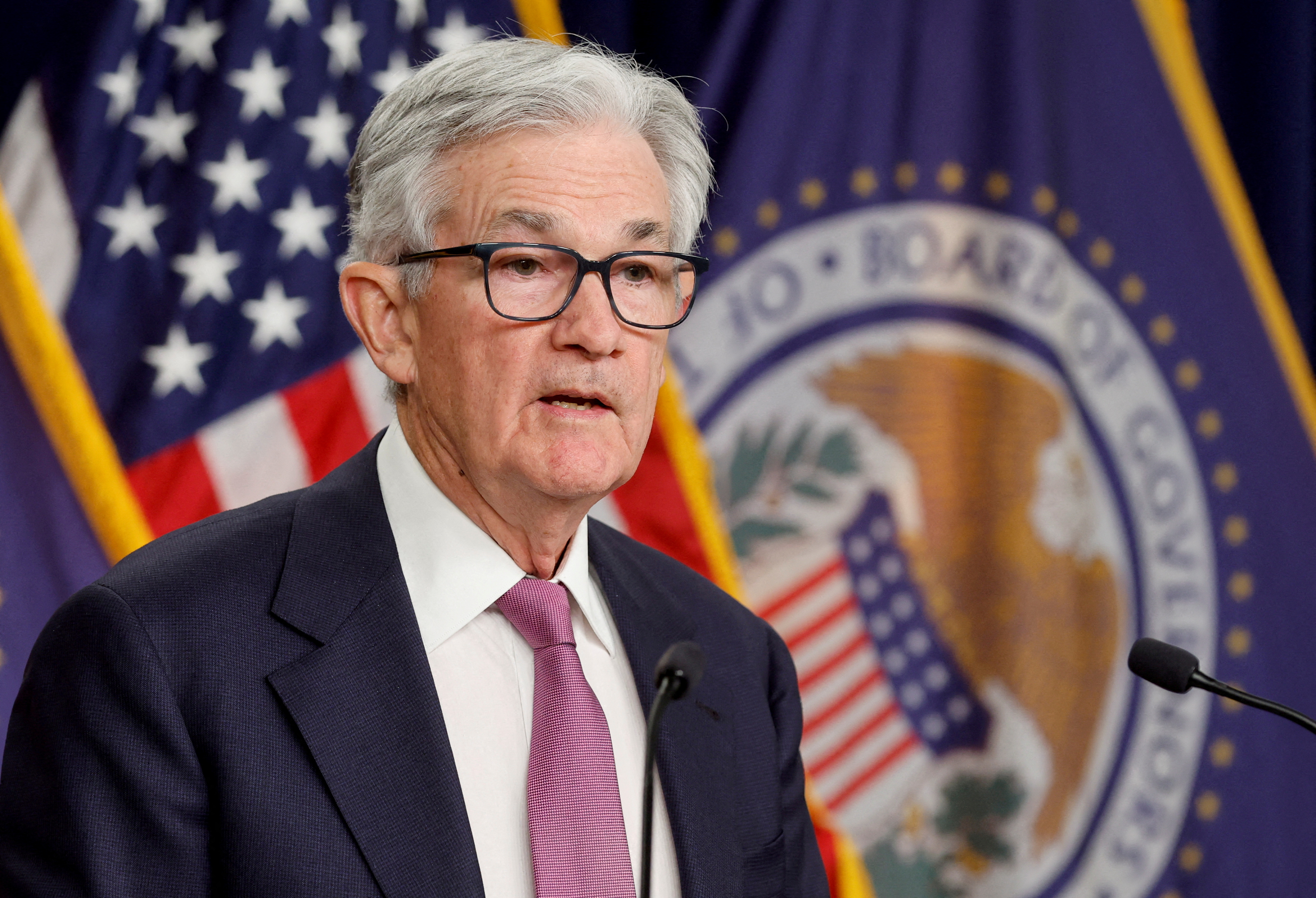 U.S. Federal Reserve Chair Powell holds news conference in Washington
