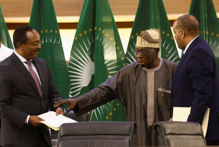 African Union envoy holds a news conference on Ethiopia peace talks