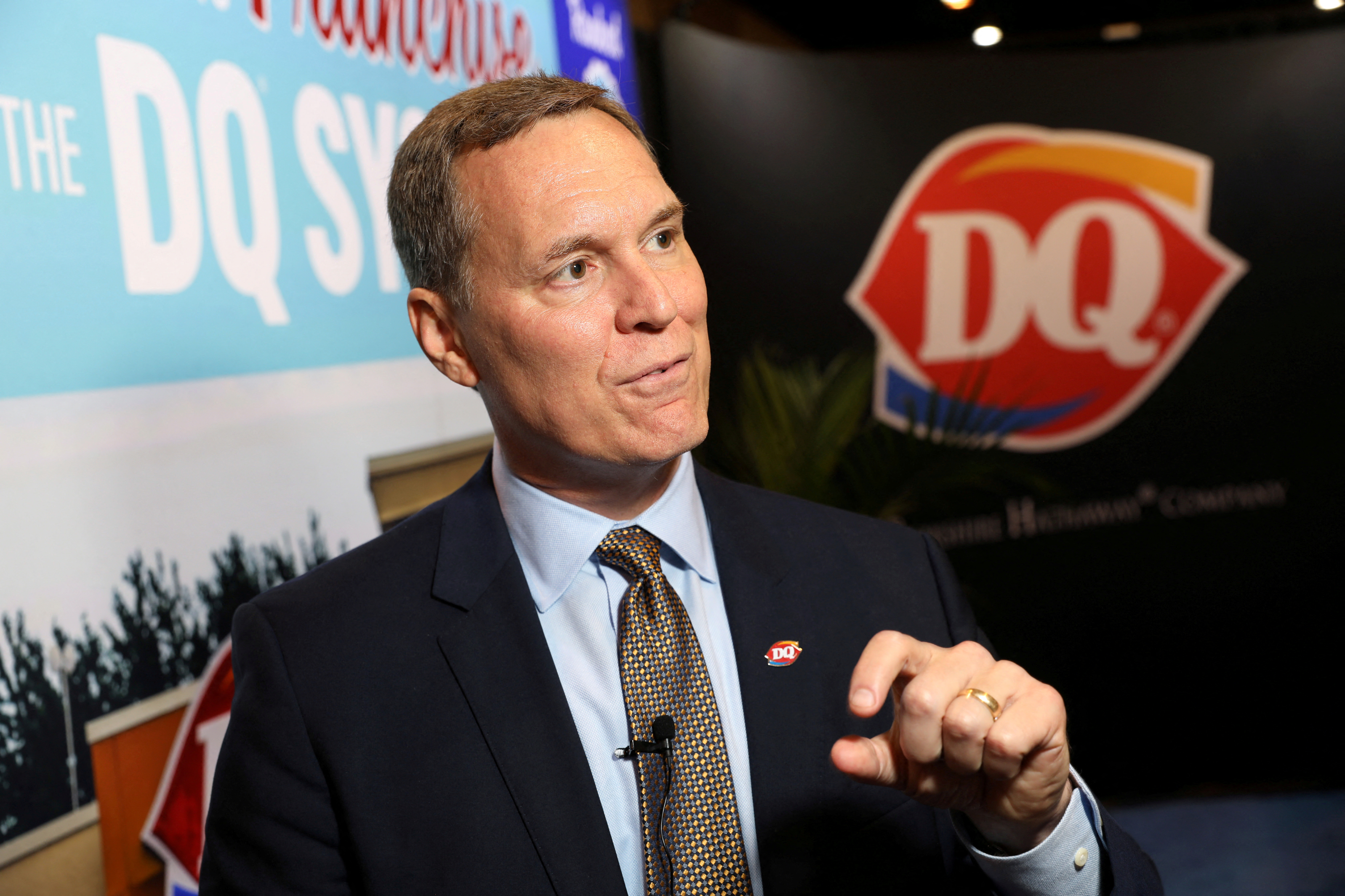 Troy Bader, Cheif Executive of Dairy Queen, a unit of Berkshire Hathaway, at the annual Berkshire shareholder shopping day in Omaha