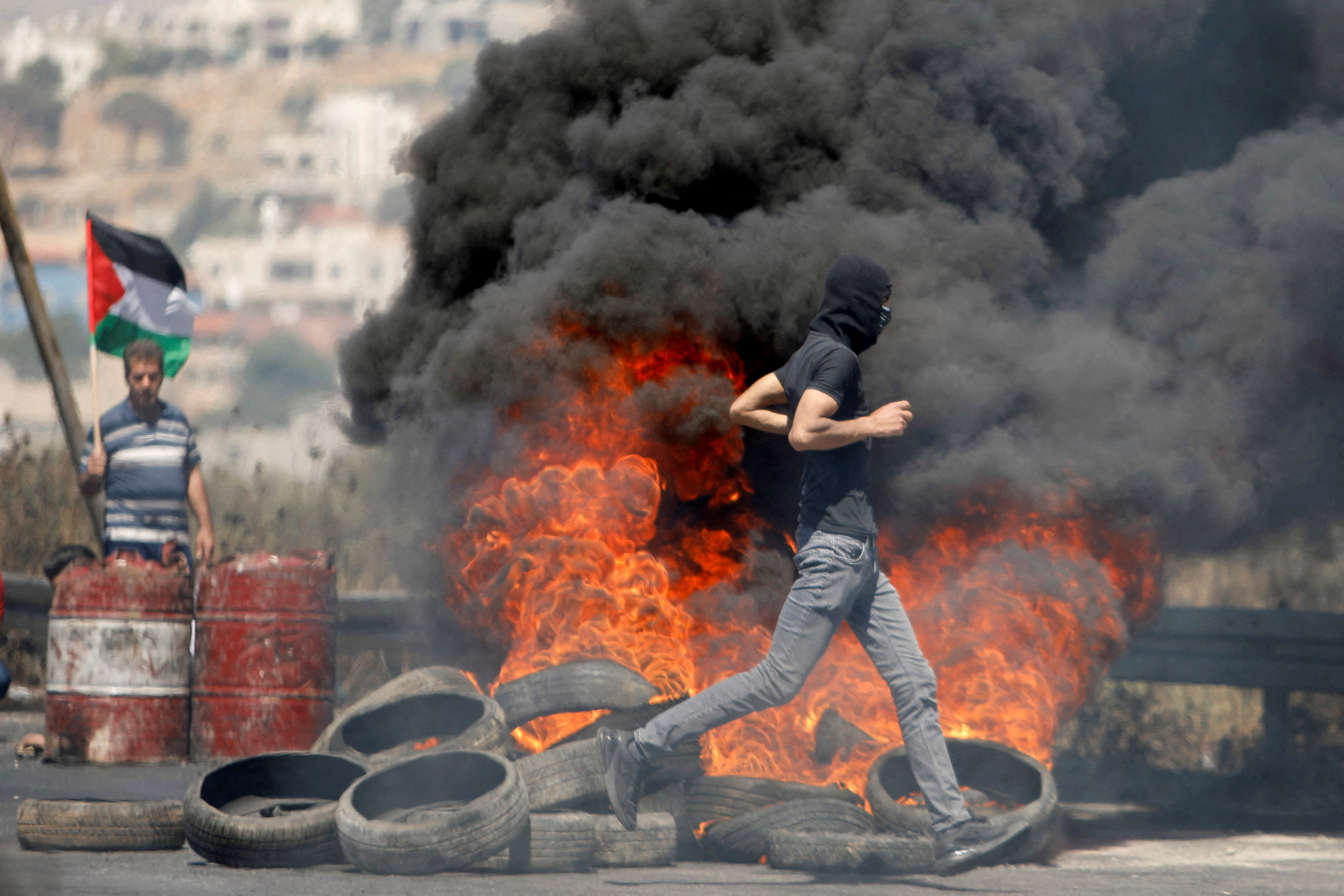 Palestinians protest over Israel-Gaza escalation