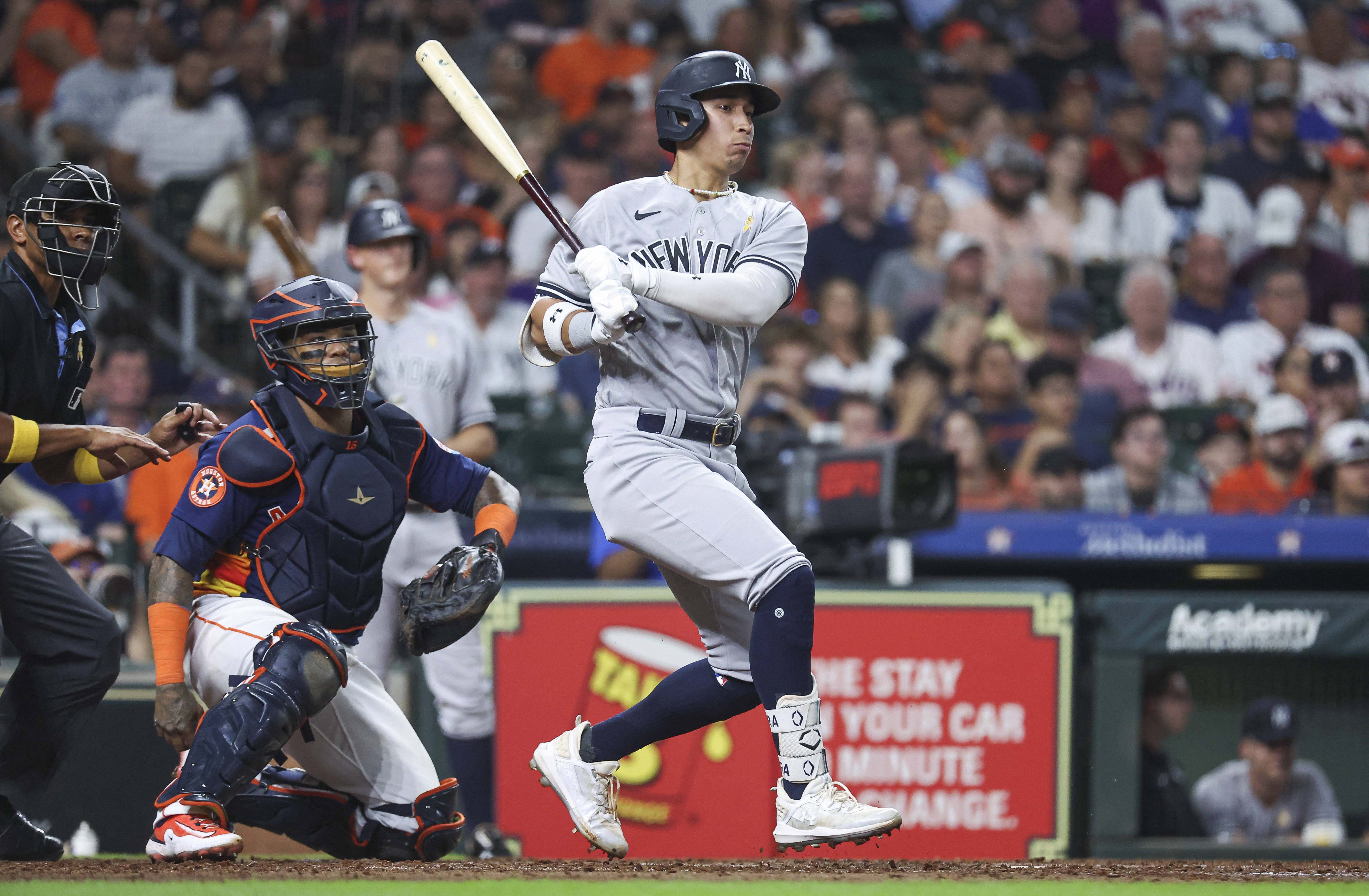 Prized prospect Domínguez homers again as Yankees complete 3-game sweep in  Houston