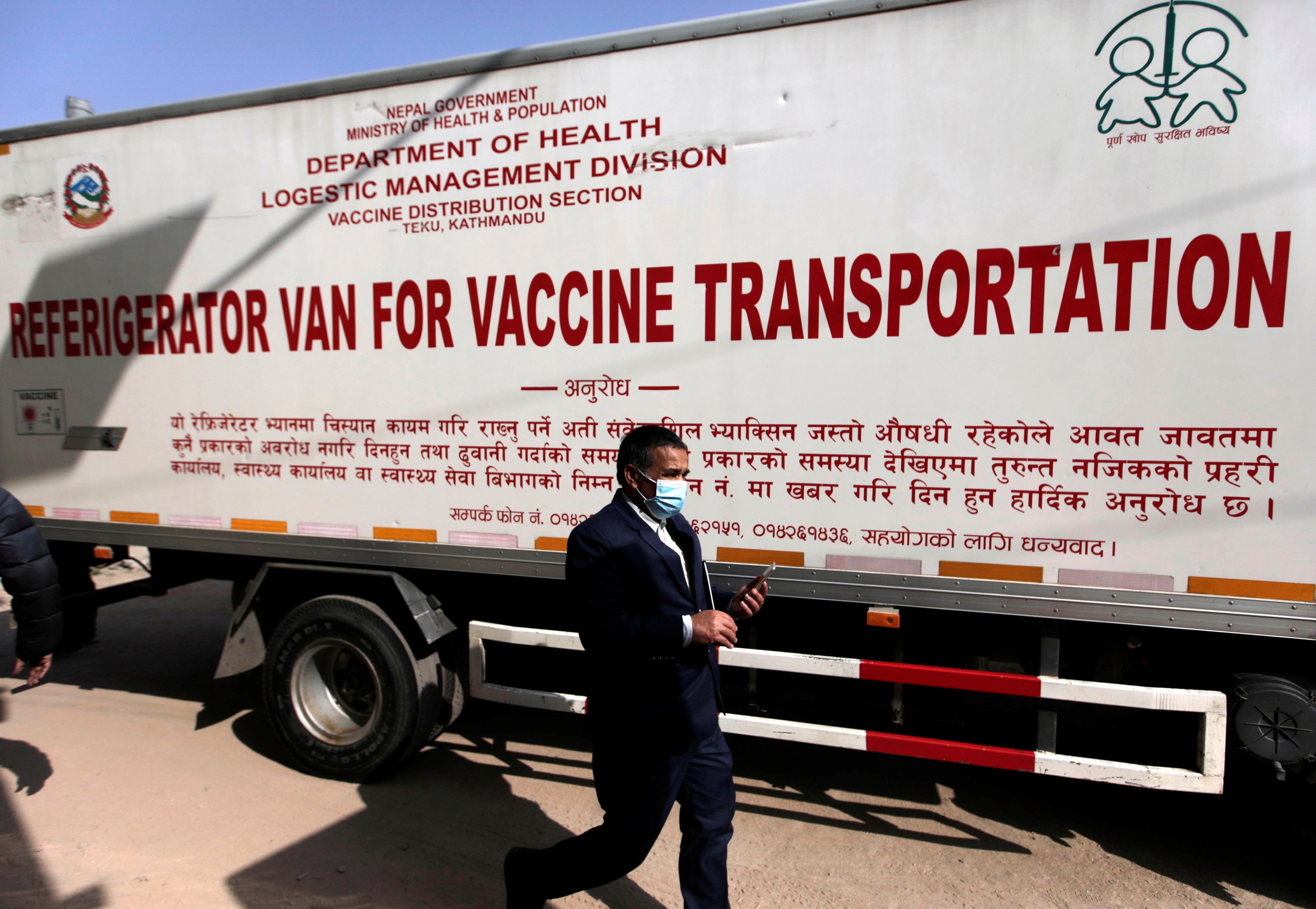 First batch of COVID-19 vaccines arrives in Kathmandu