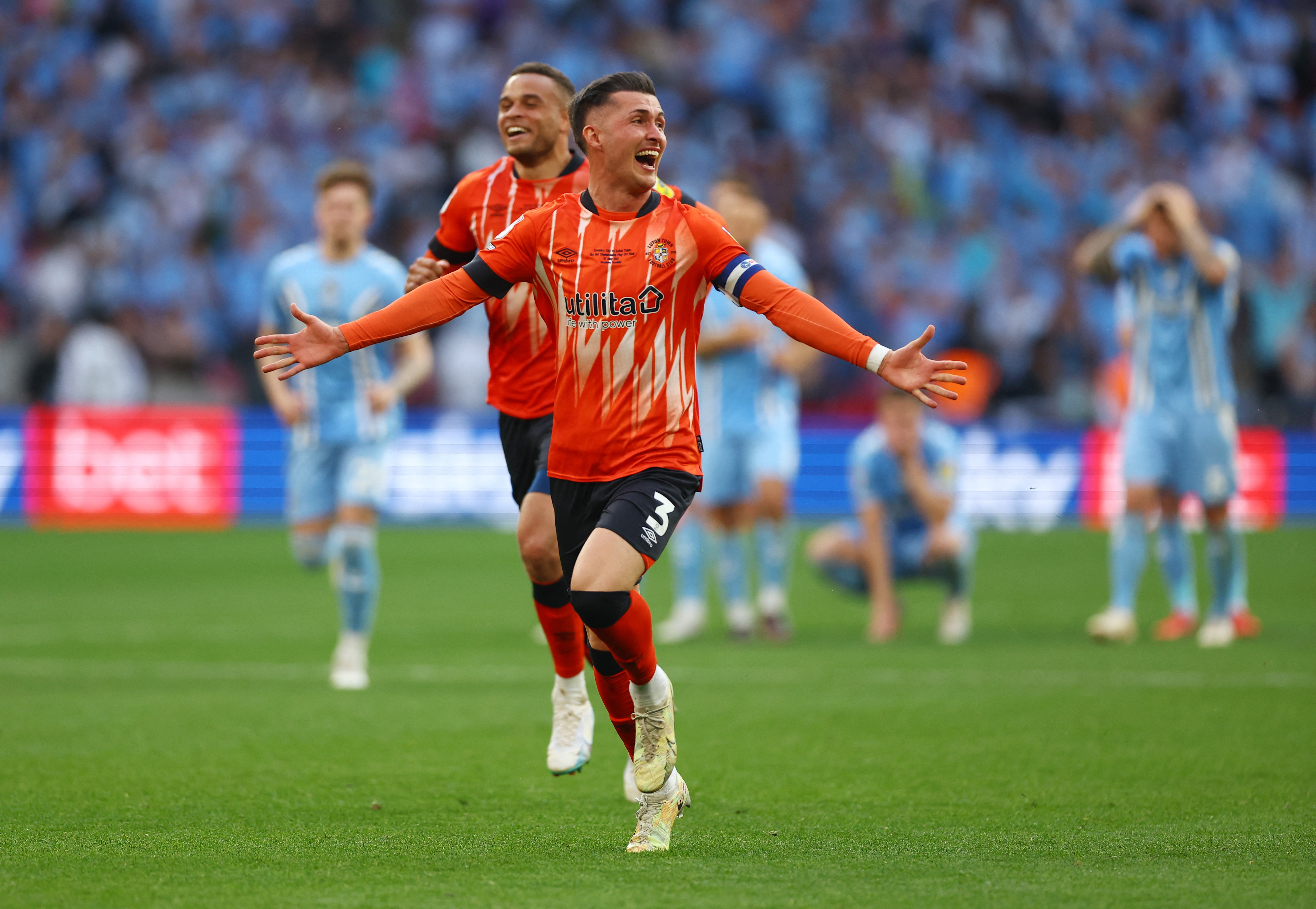 Luton promoted to Premier League after playoff win over Coventry