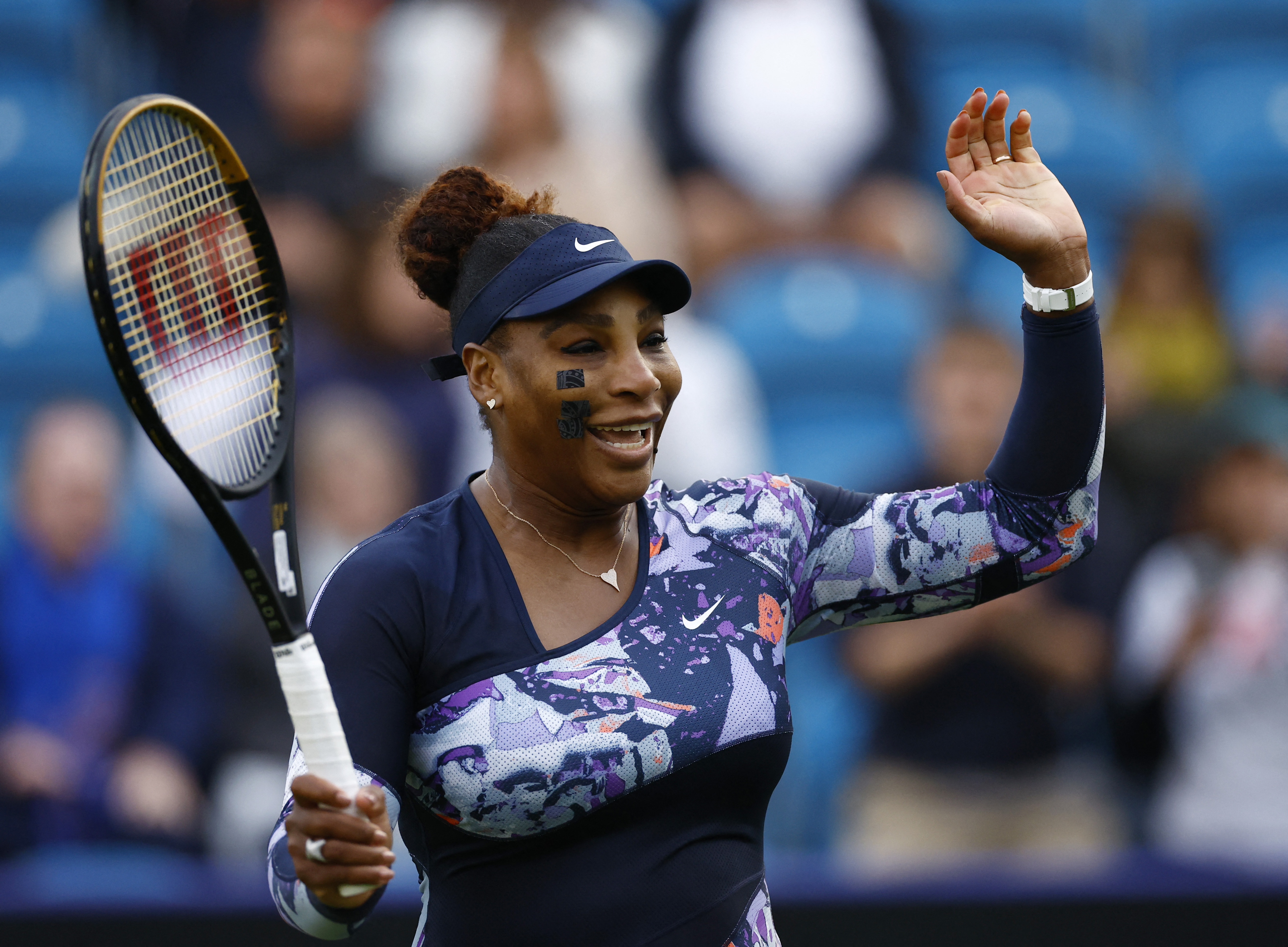 Serena Williams returns to tennis after year-long layoff with