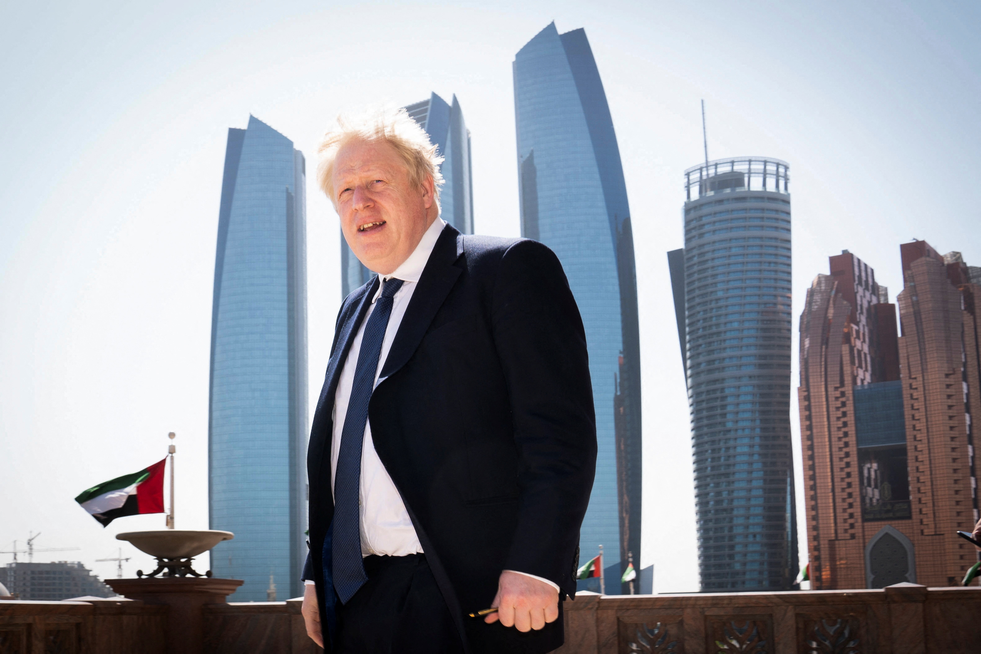 British PM Johnson visits the United Arab Emirates