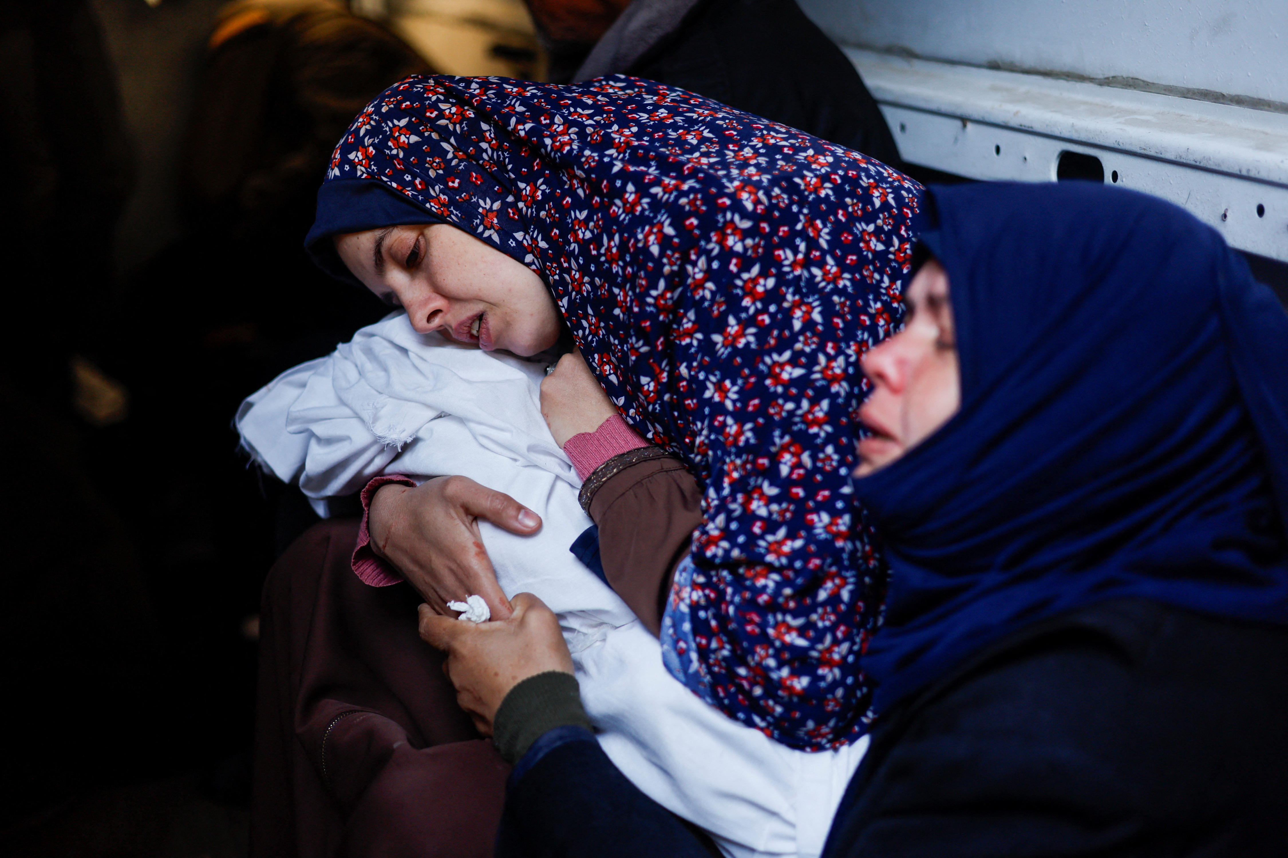 Born and died during Gaza war, infant twins are buried in Rafah