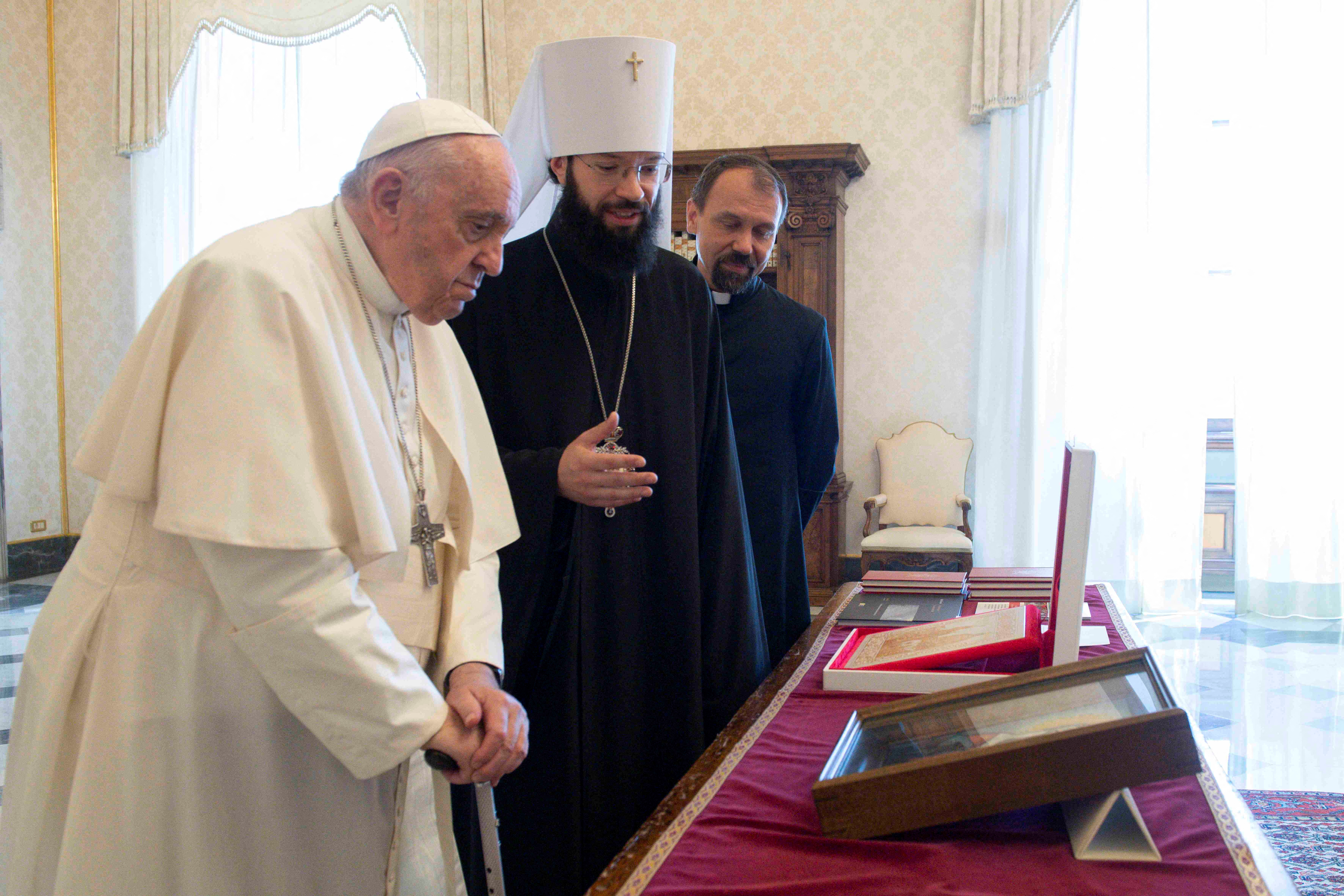 Pope Francis meets Russian Orthodox Church, Bishop Antonij number two ahead of meeting with Patriarch at the Vatican