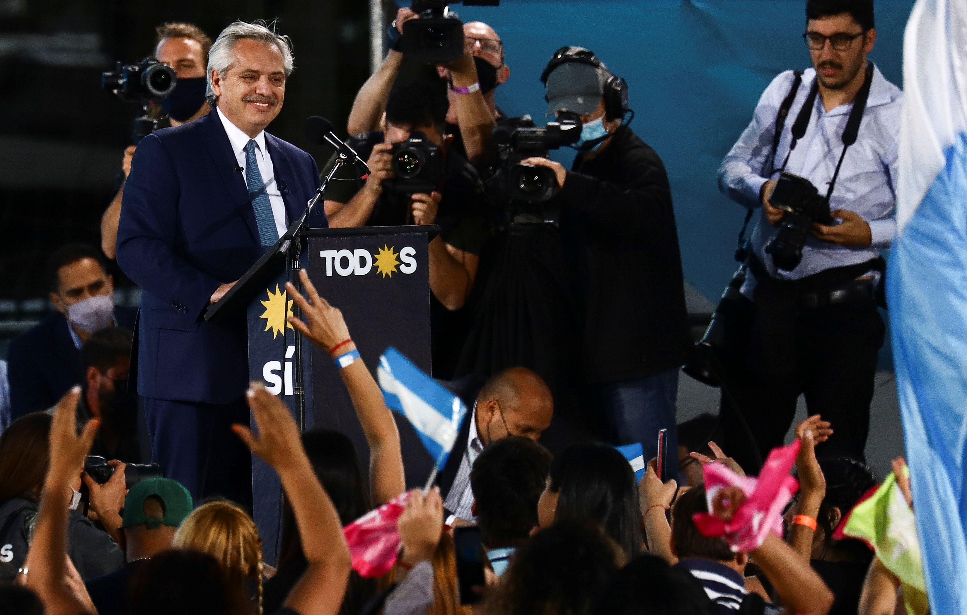 Closing campaign rally before midterm elections in Argentina
