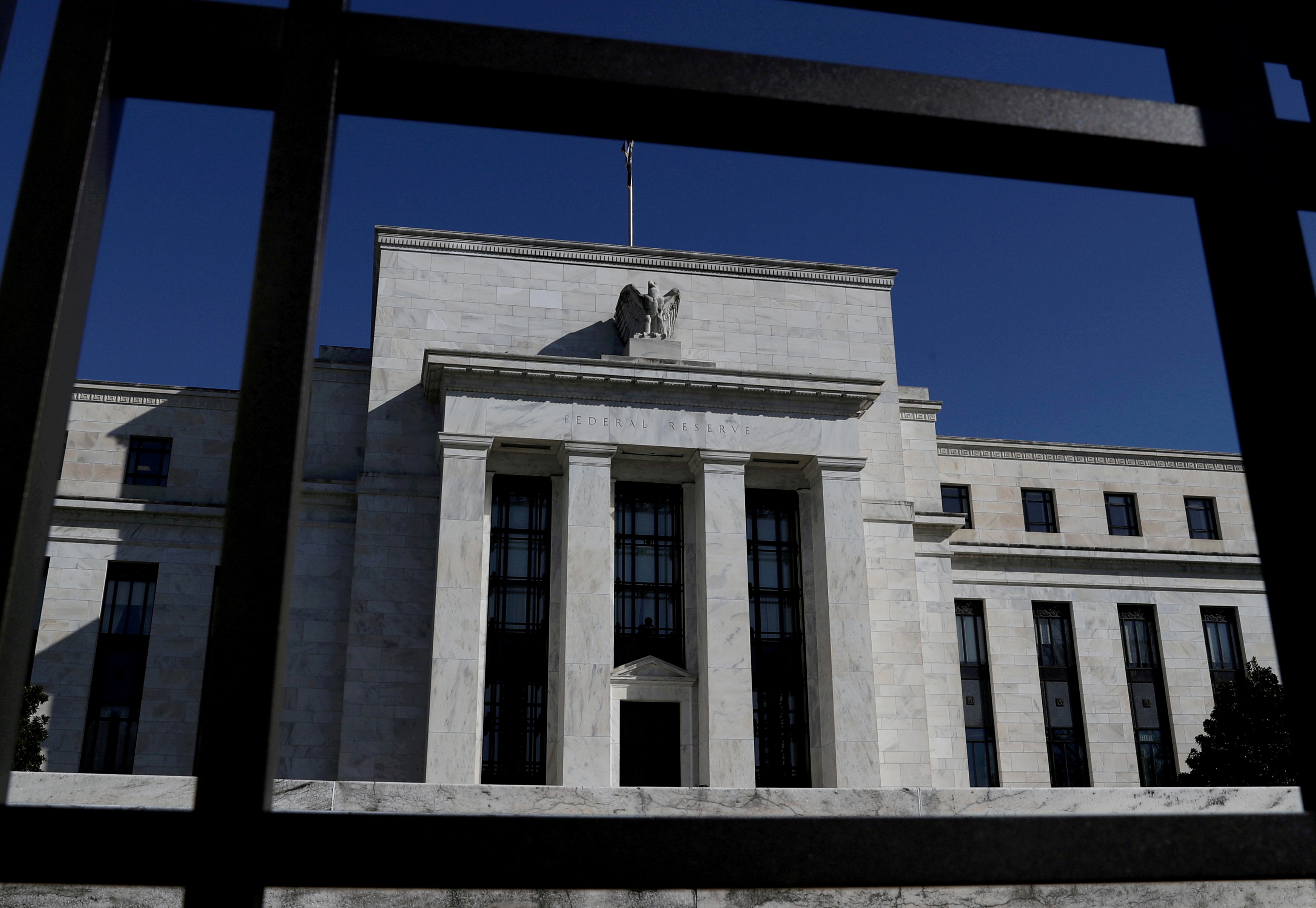 Federal Reserve in Washington, U.S., November 22, 2021. REUTERS/Kevin Lamarque/File Photo