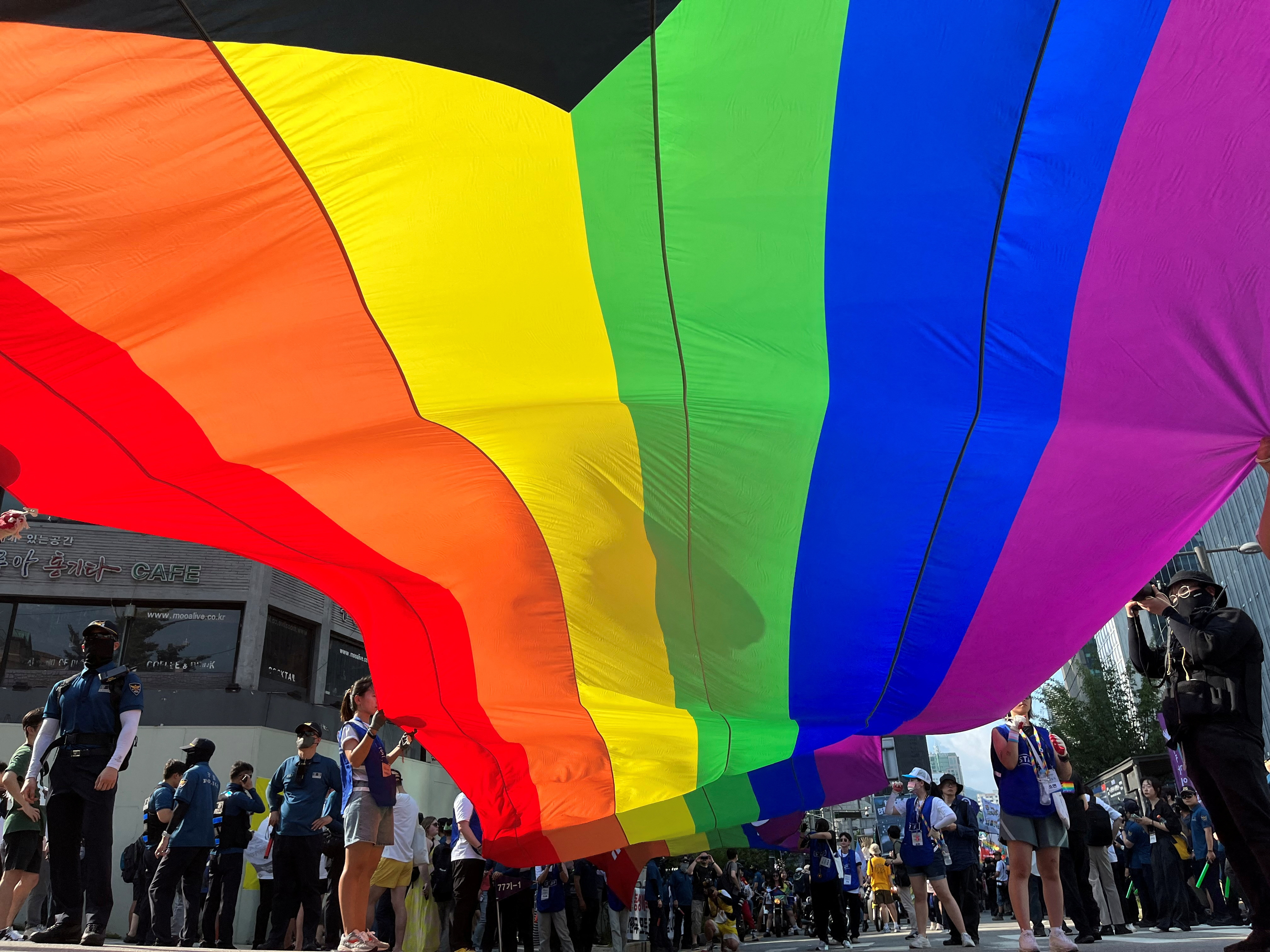 South Korea LGBT festival proceeds, bumped from prime spot by Christian  group