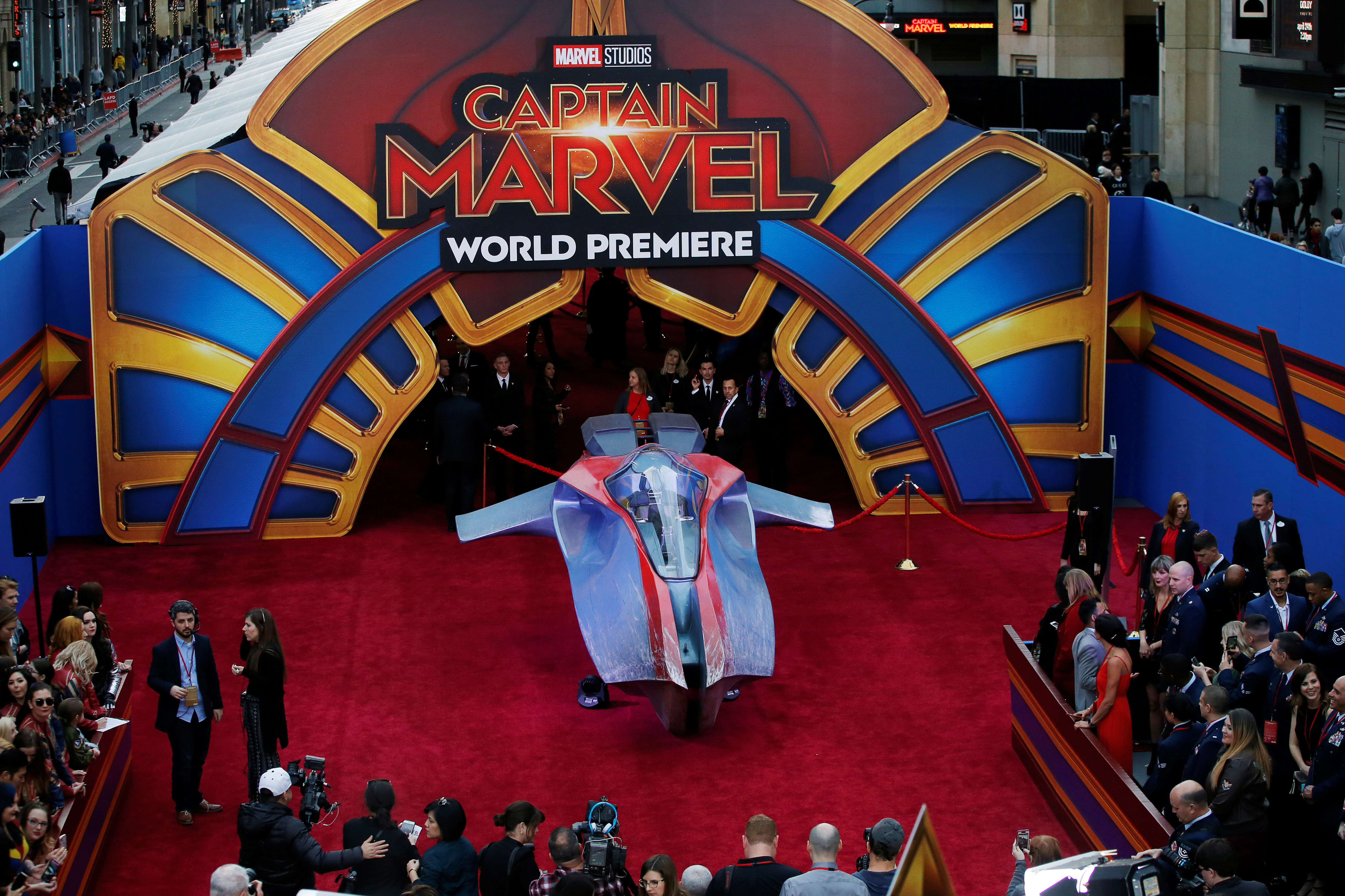 A general view of the premiere for the movie "Captain Marvel" in Los Angeles