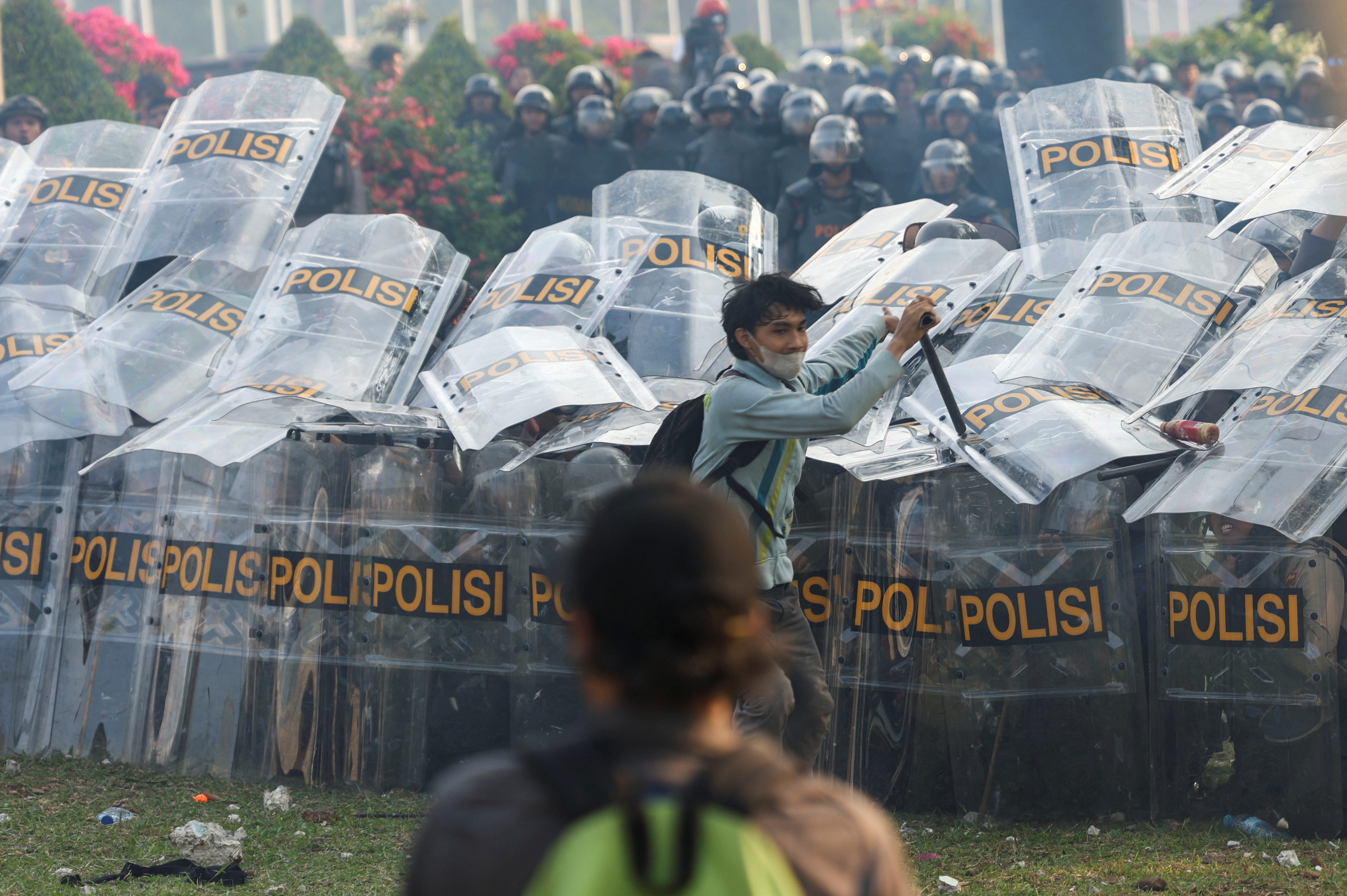 Protest against the revisions to the country's election law in Jakarta