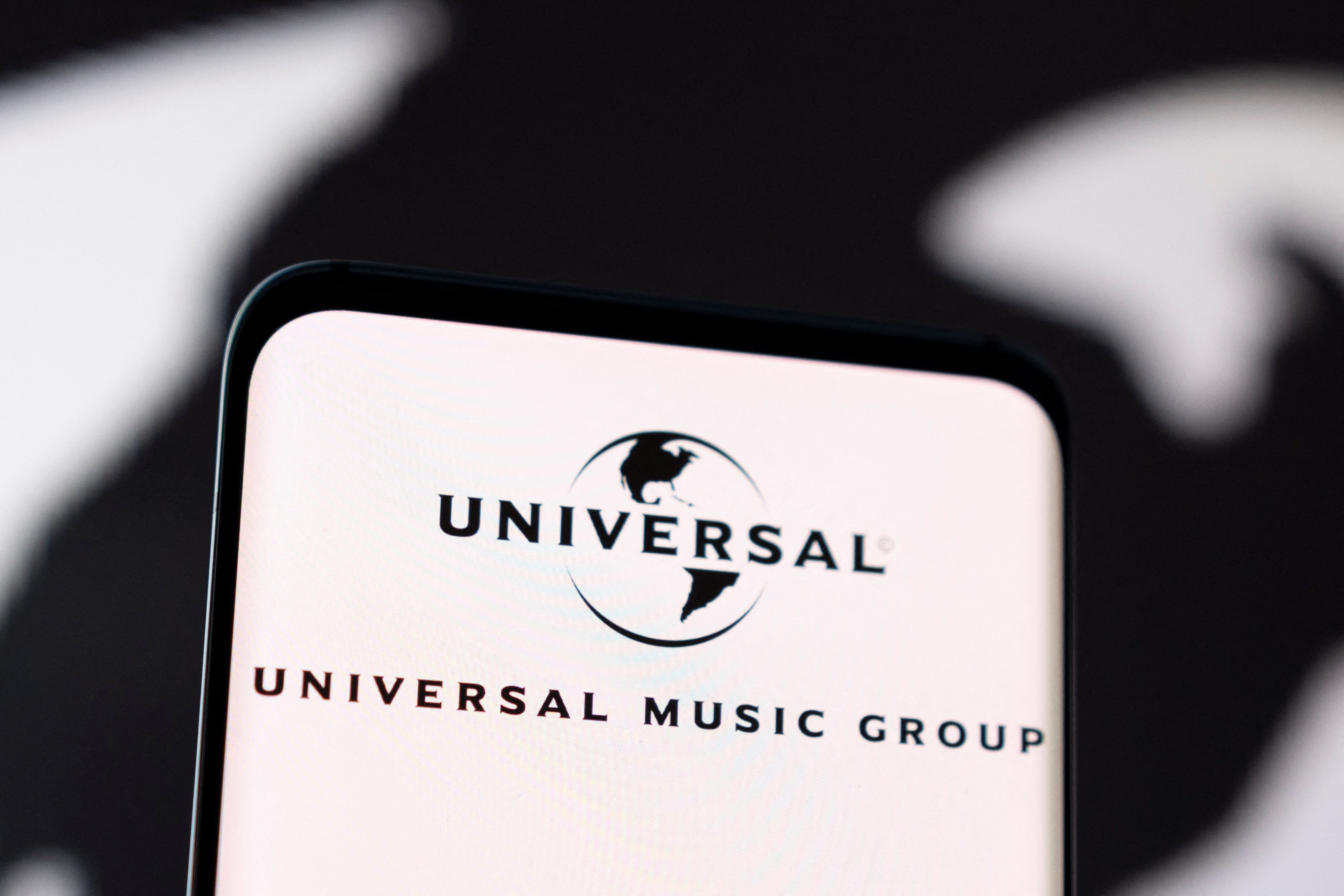 The illustration shows the Universal Music Group logo.