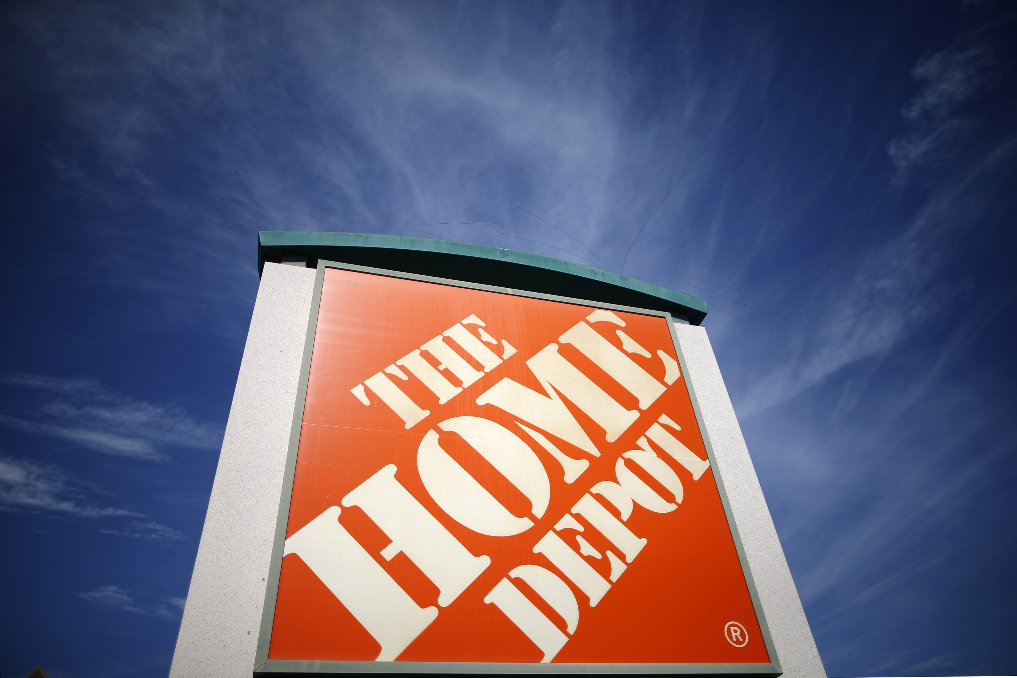 A Home Depot store is seen in Los Angeles