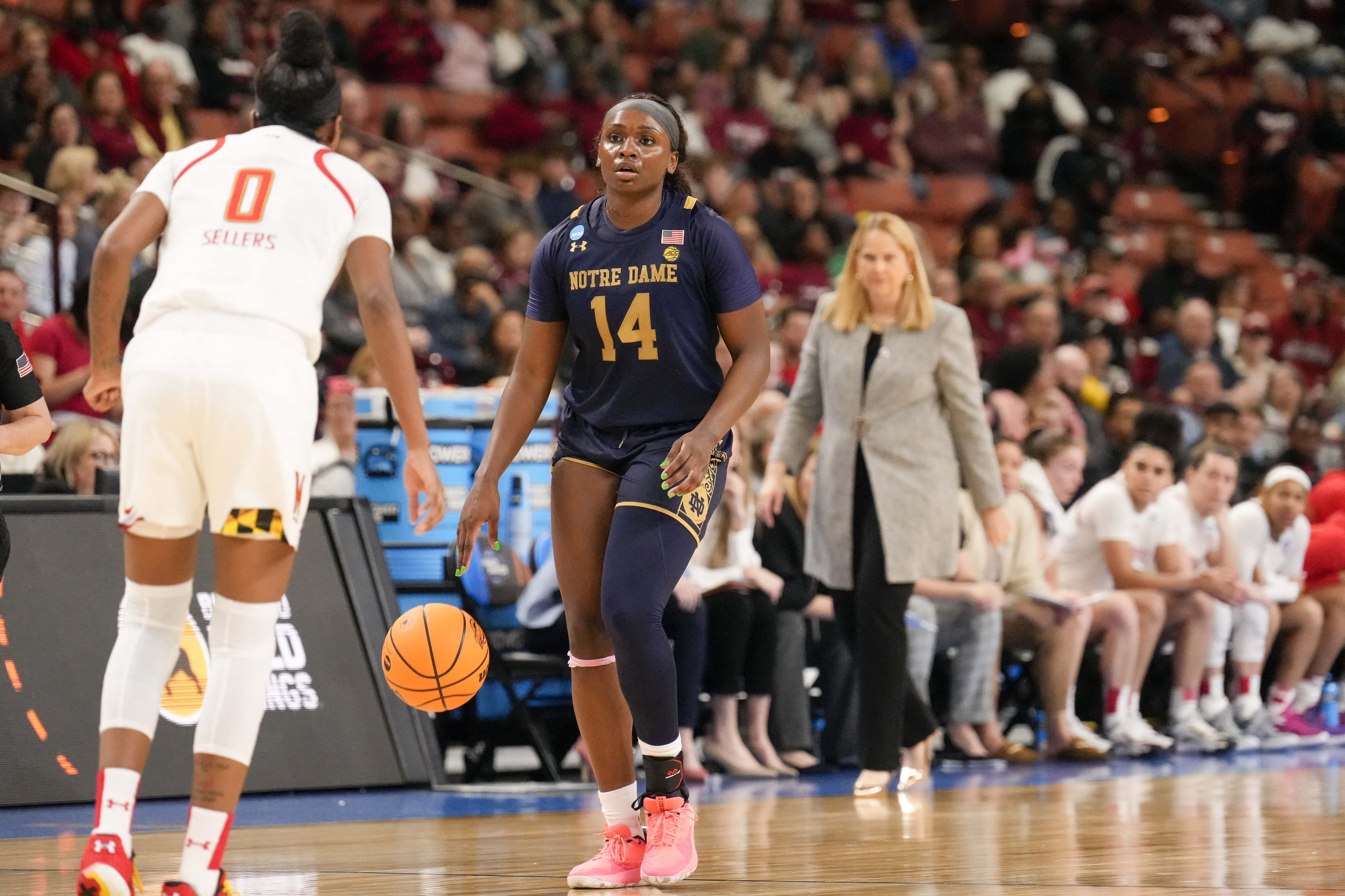 NCAA Womens Basketball: Greenville Regional Semifinals - Notre Dame vs Maryland
