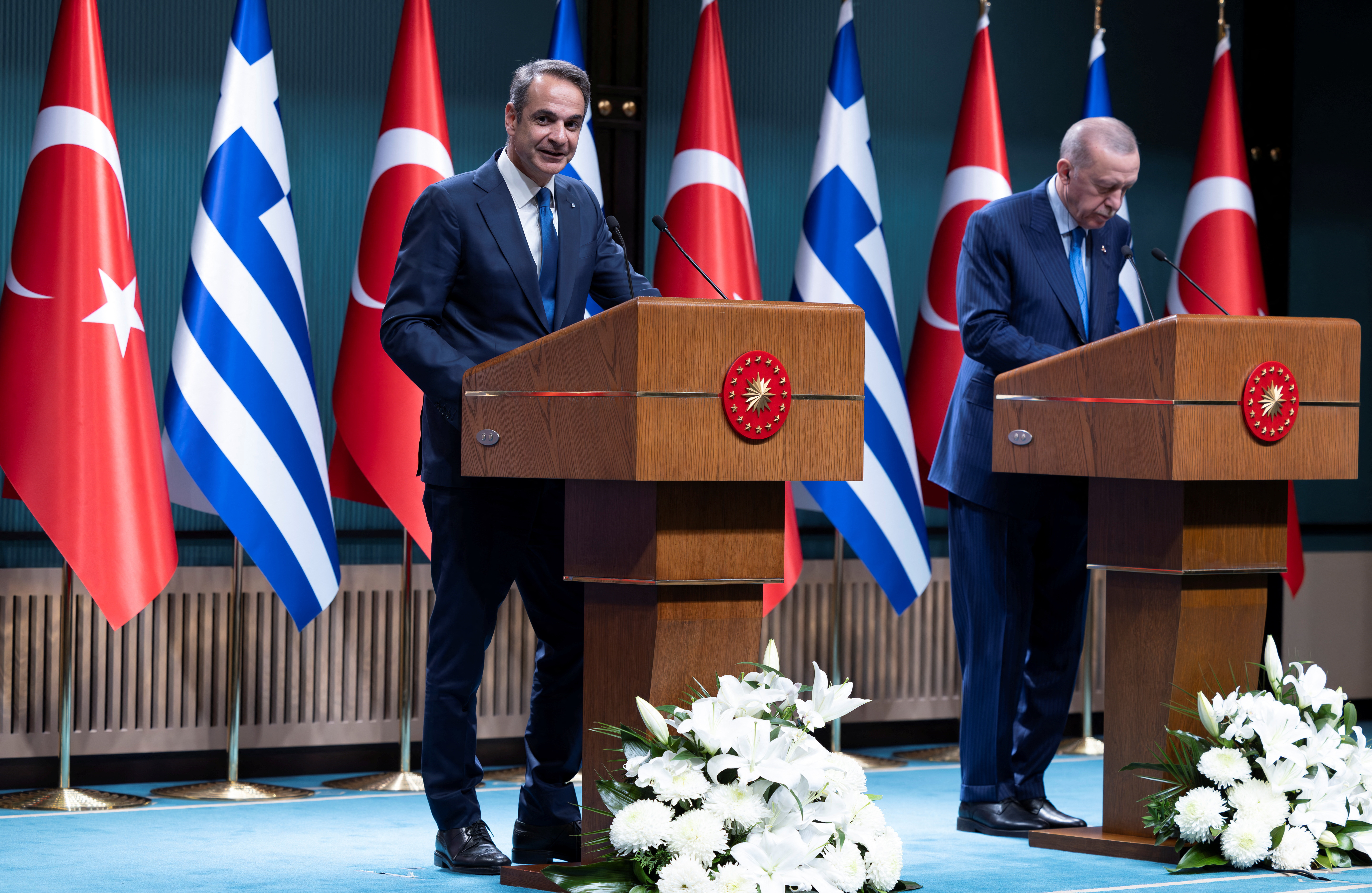 トルコ・ギリシャ首脳が会談、ハマス巡る見解は不一致