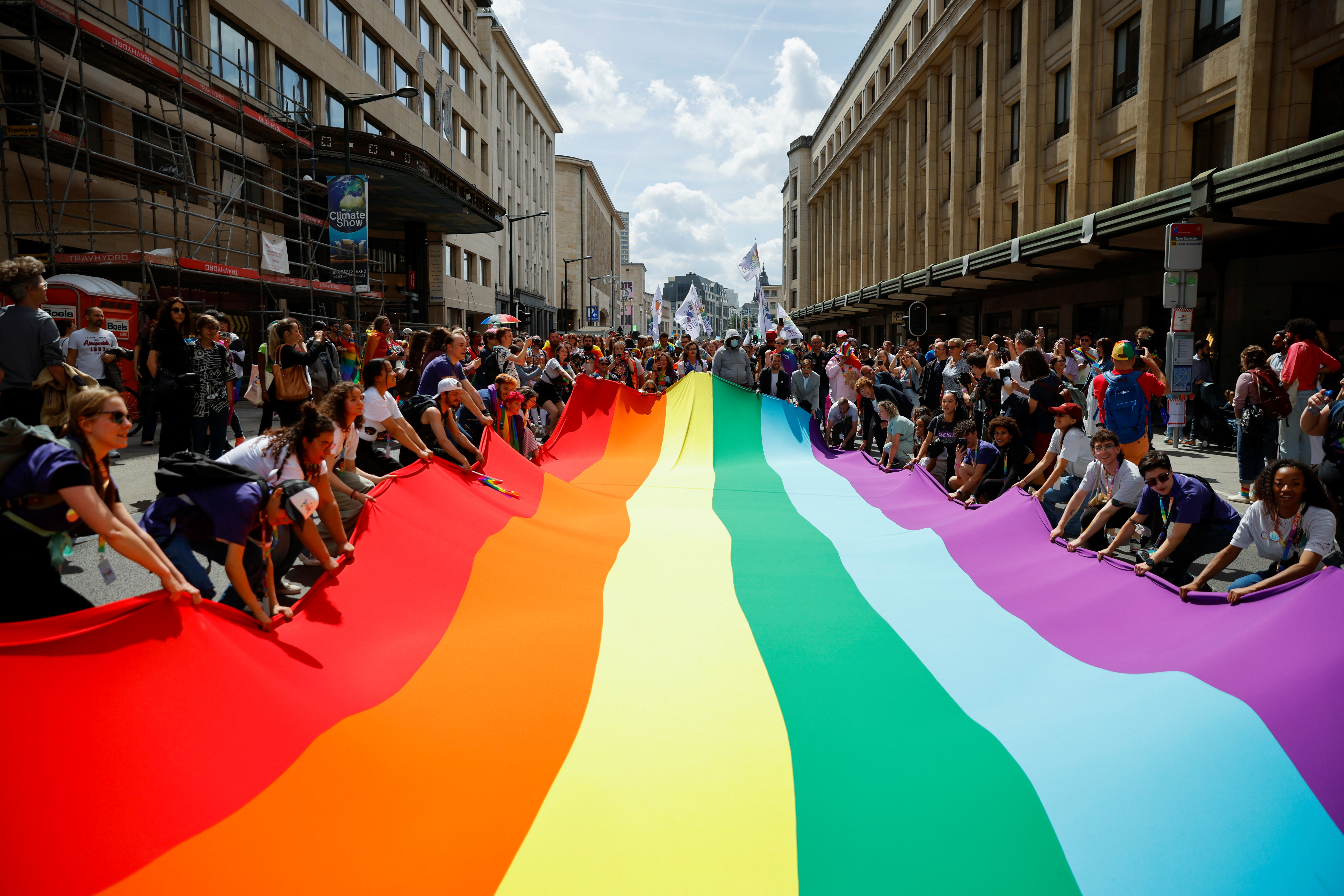 Annual Belgian LGBT Pride Parade in Brussels