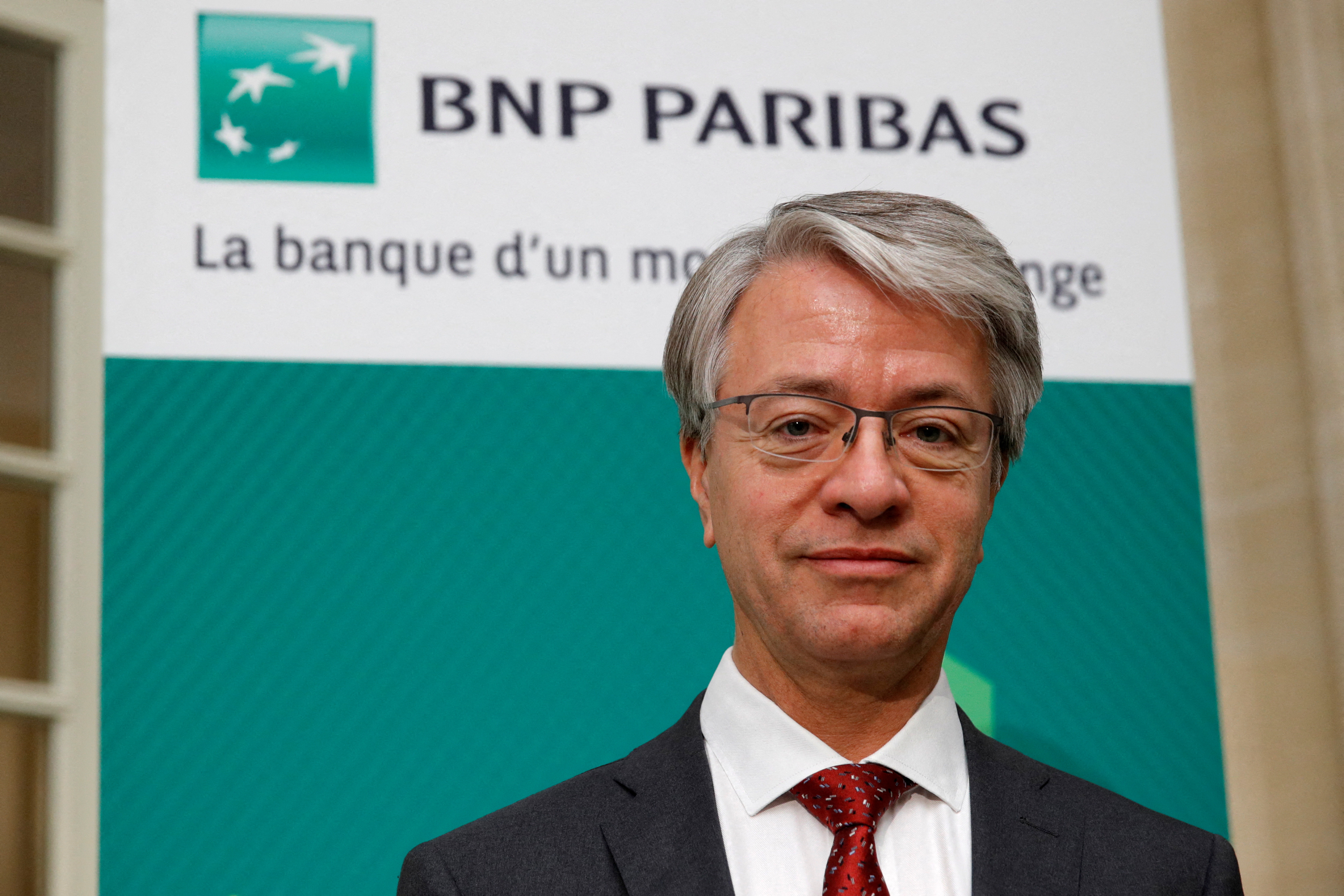 BNP Paribas Chief Executive Officer Jean-Laurent Bonnafe poses before a news conference to present the bank's 2018 second quarter results in Paris, France, August 1, 2018.  REUTERS/Philippe Wojazer/File Photo