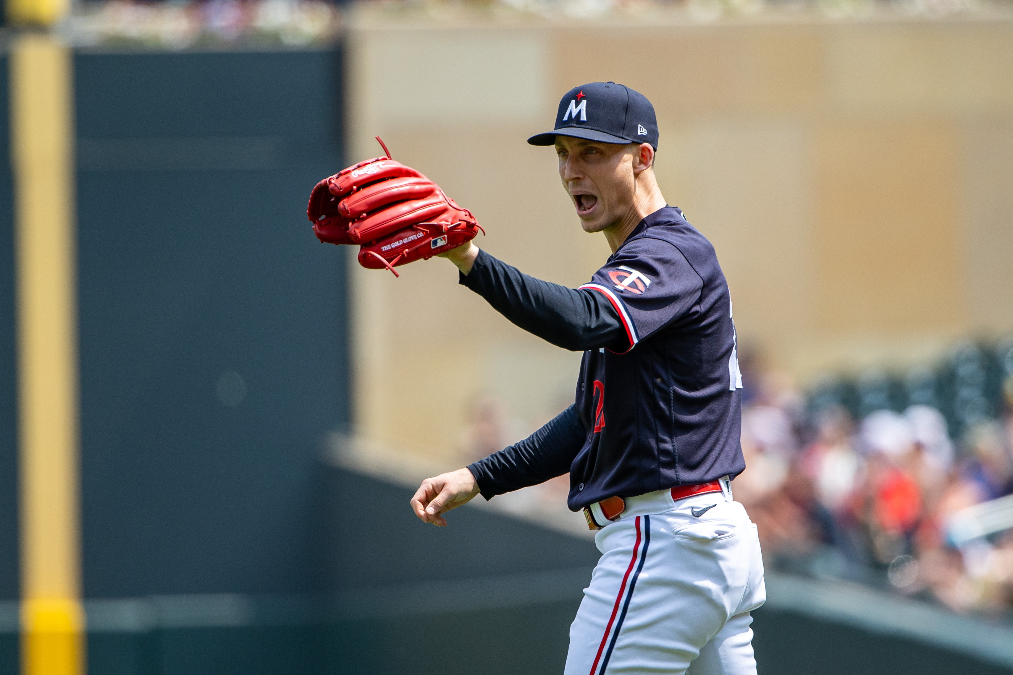 Minnesota Twins' Ryan Jeffers (27) reacts while batting during the fifth  inning of a baseball game against the Detroit Tigers, Saturday, June 17,  2023, in Minneapolis. (AP Photo/Abbie Parr Stock Photo - Alamy