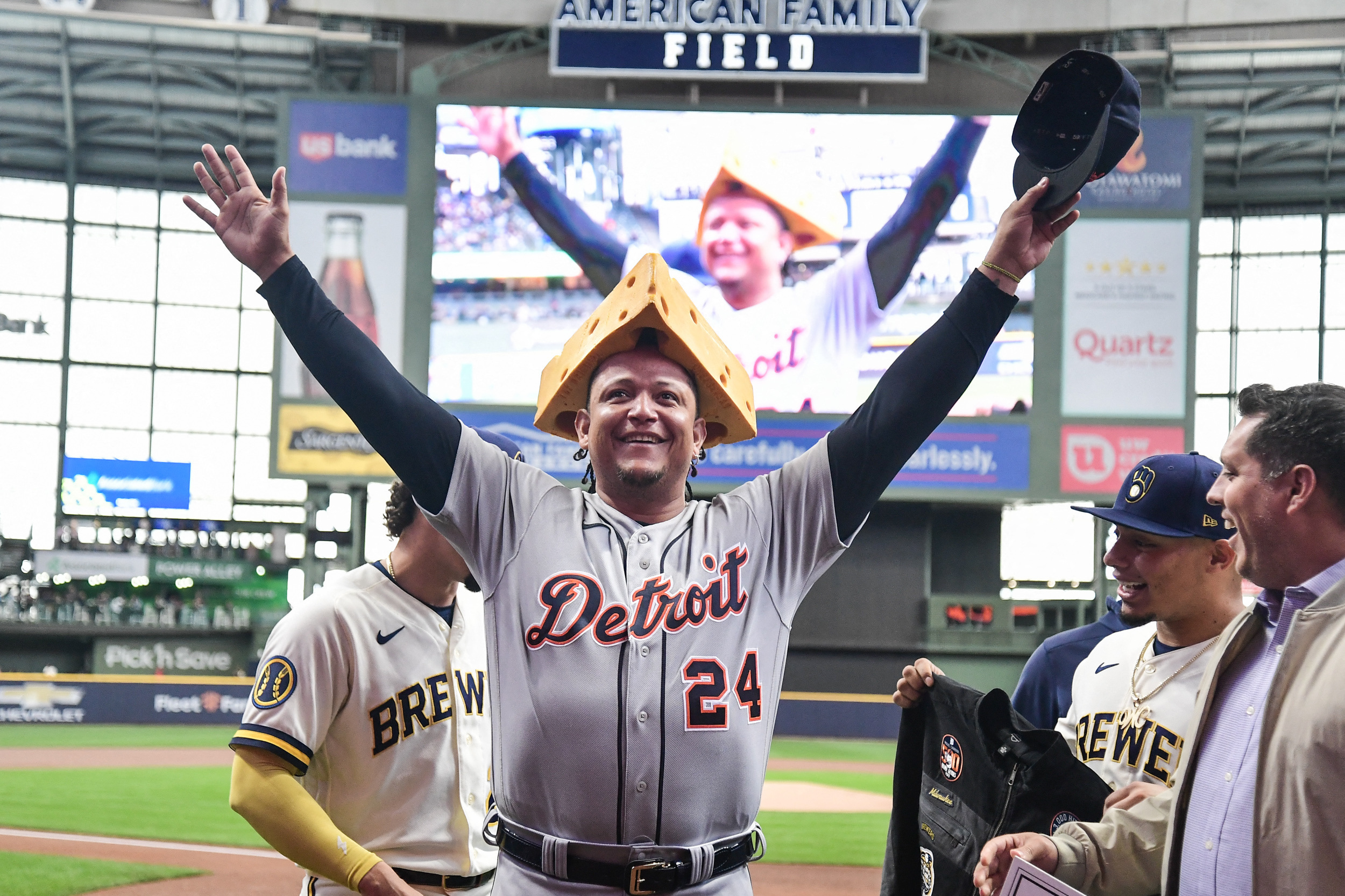 Brewers vs Tigers game photos at American Family Field in Milwaukee