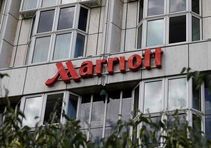 The logo of Marriott hotel is seen in Vienna