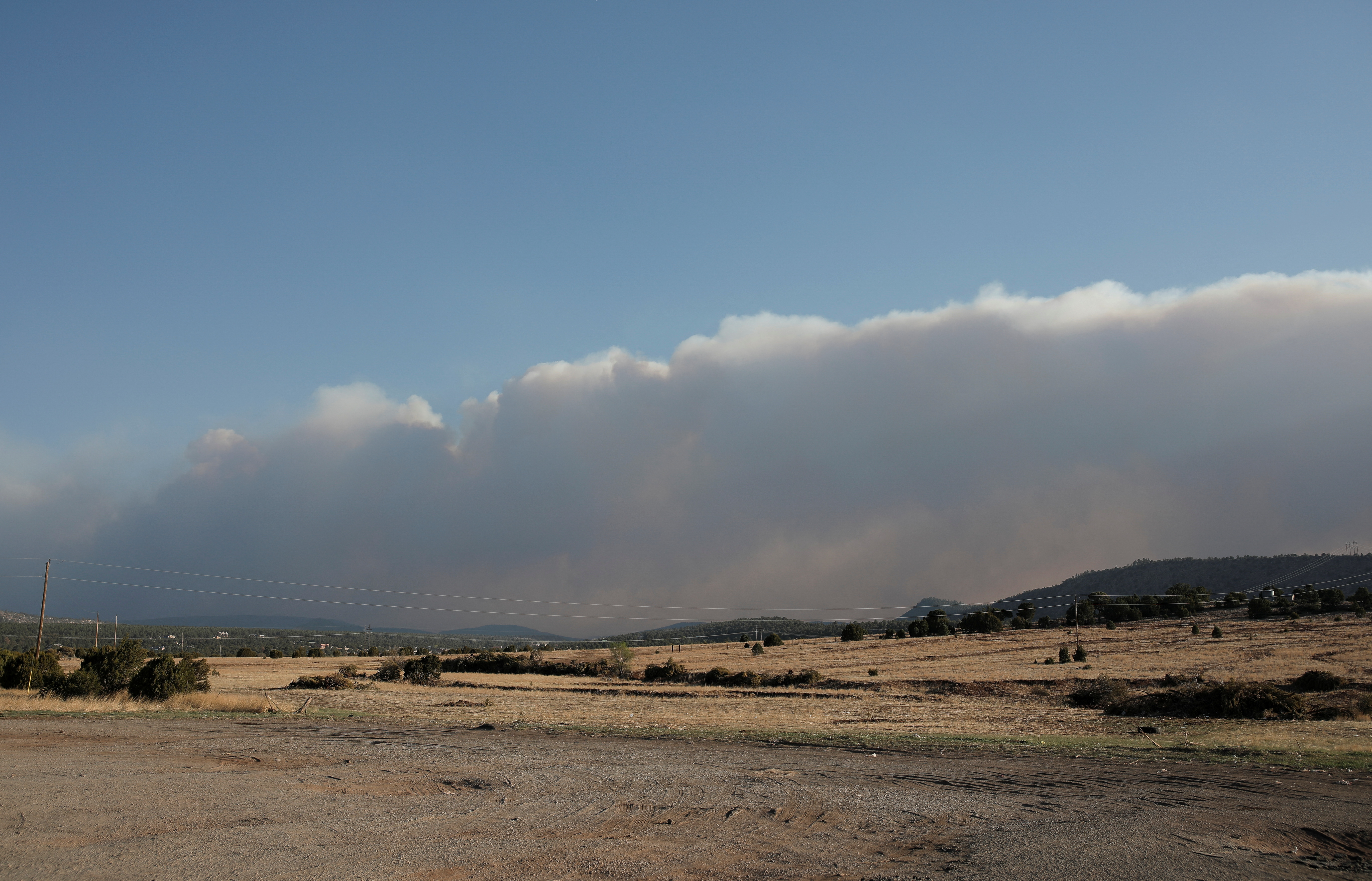 Wildfires near Las Vegas, New Mexico