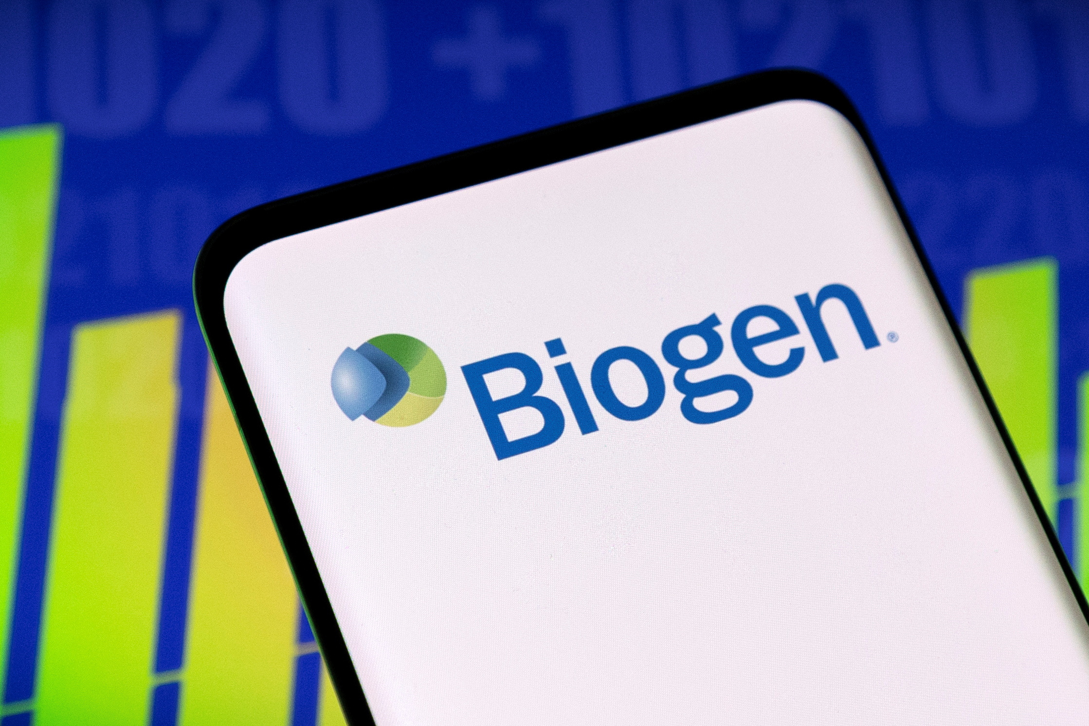 Illustration shows Biogen logo