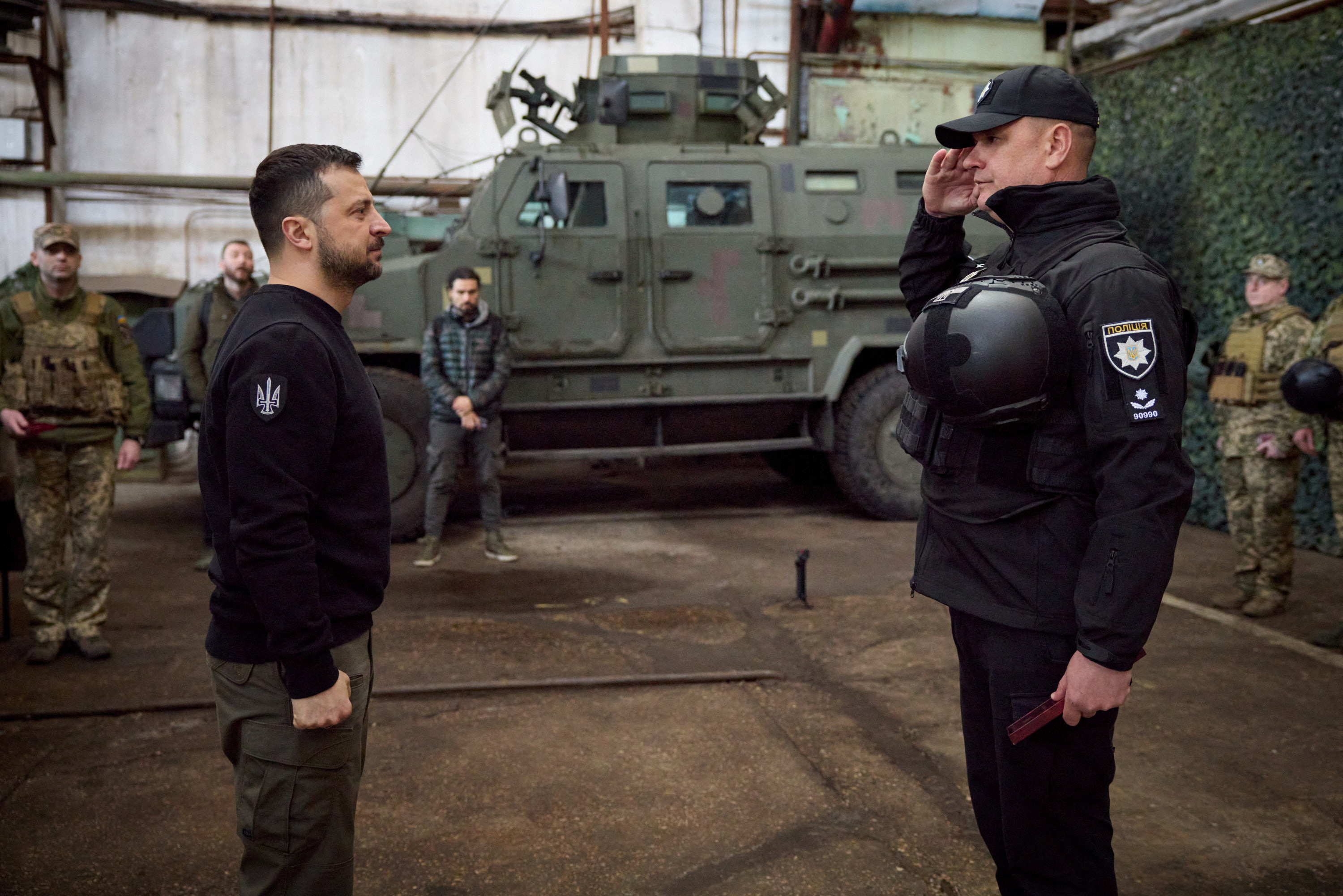Zelenskiy visits troops near front line in southeastern Ukraine | Reuters
