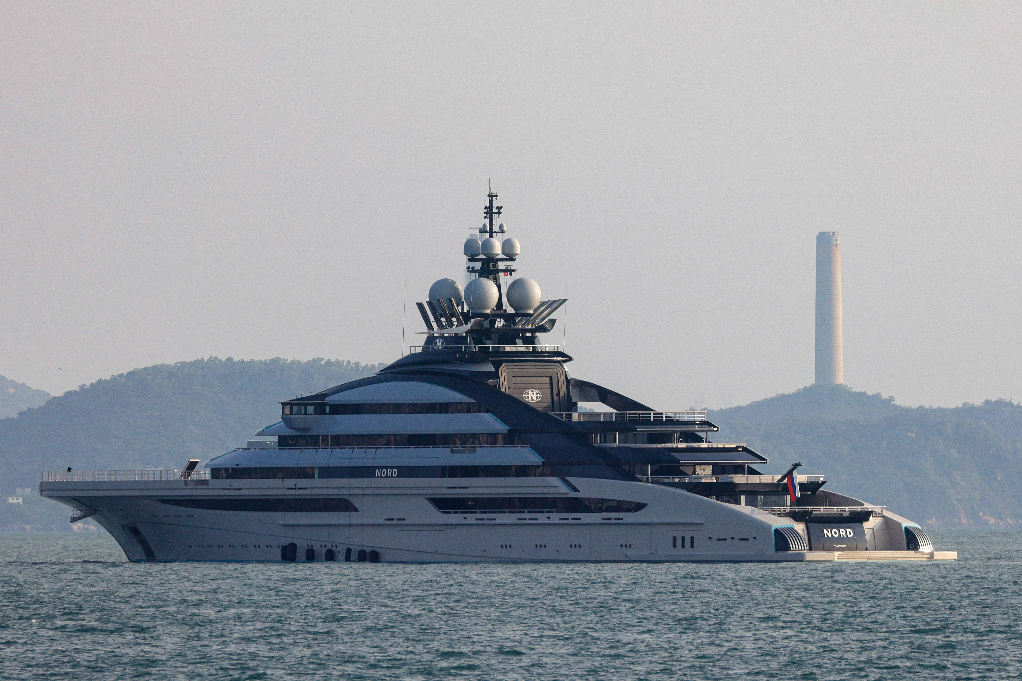 The 465-foot superyacht 