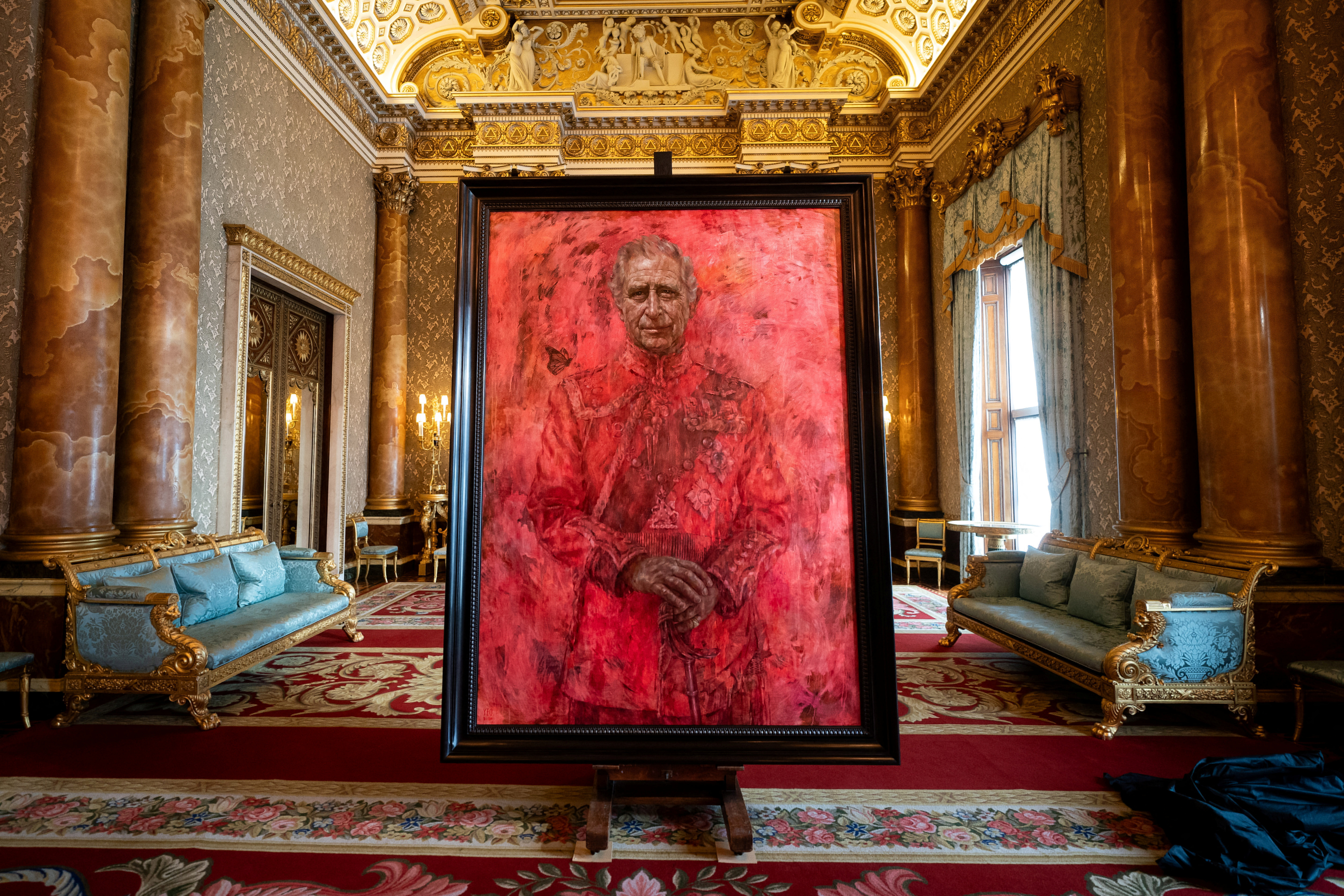 King Charles unveils his first portrait since coronation | Reuters