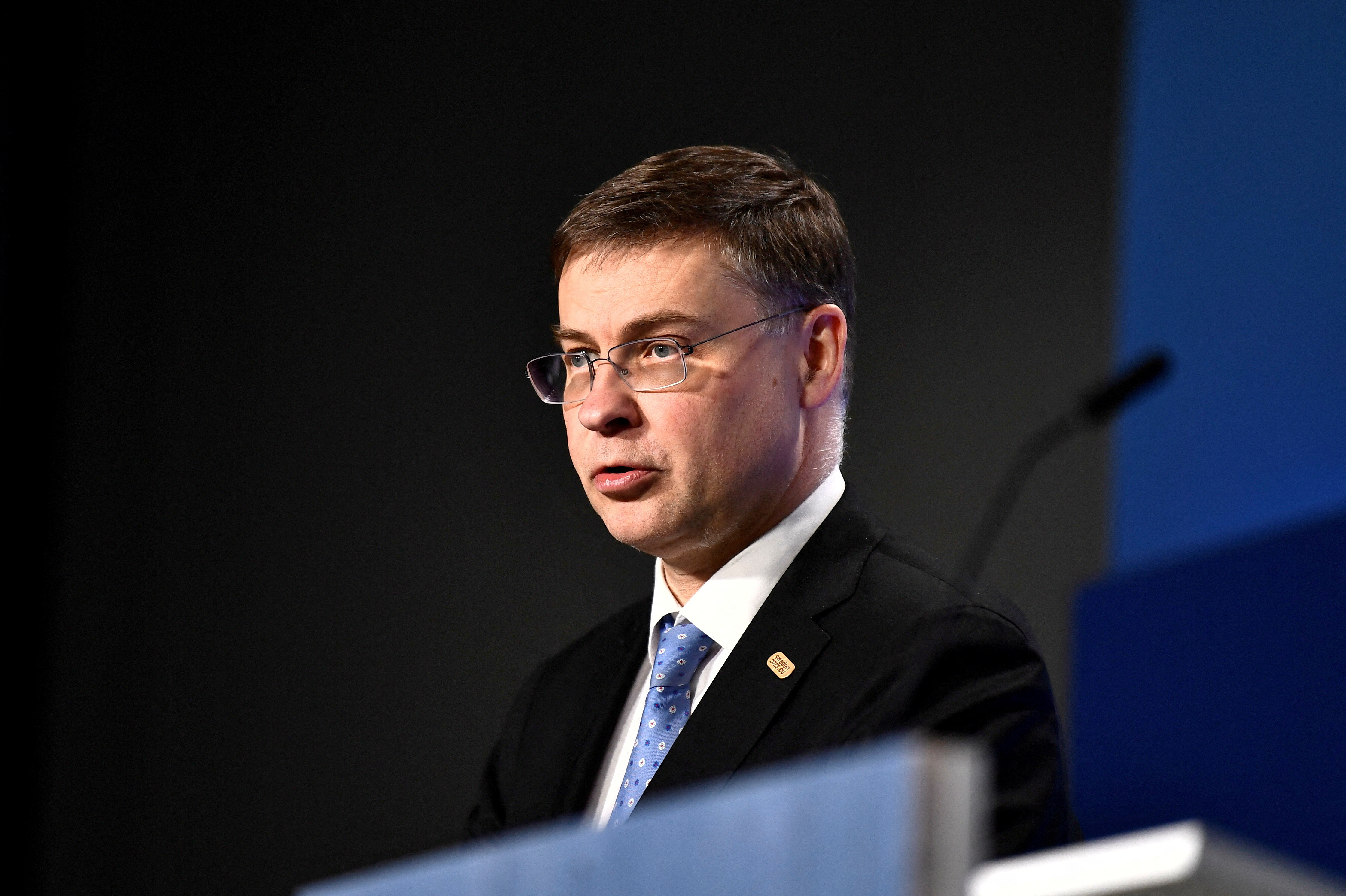 News conference on the day of a meeting of EU trade ministers in Stockholm
