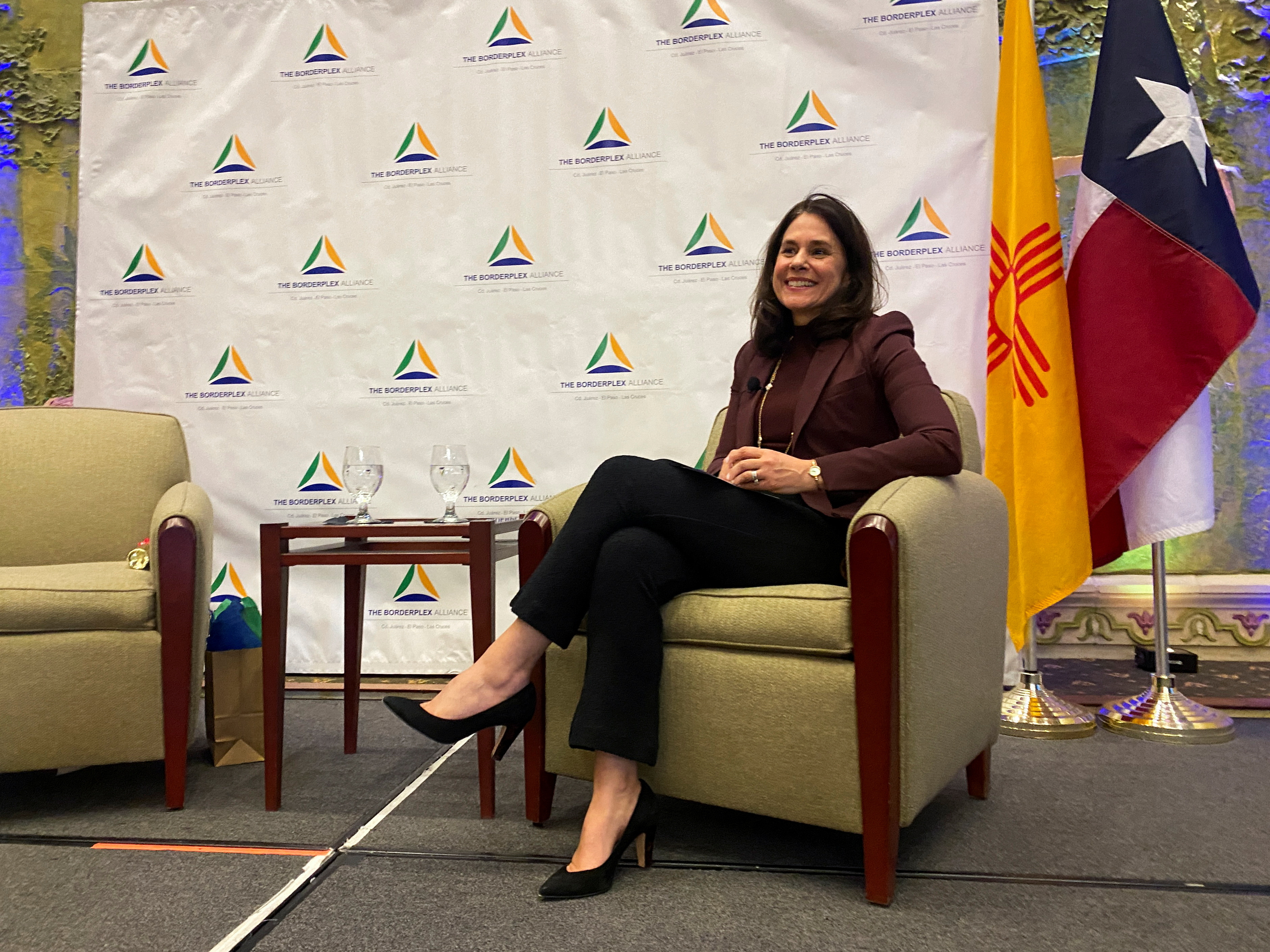 Federal Reserve Bank of Dallas President Lorie Logan attends an event with the Borderplex Alliance in El Paso