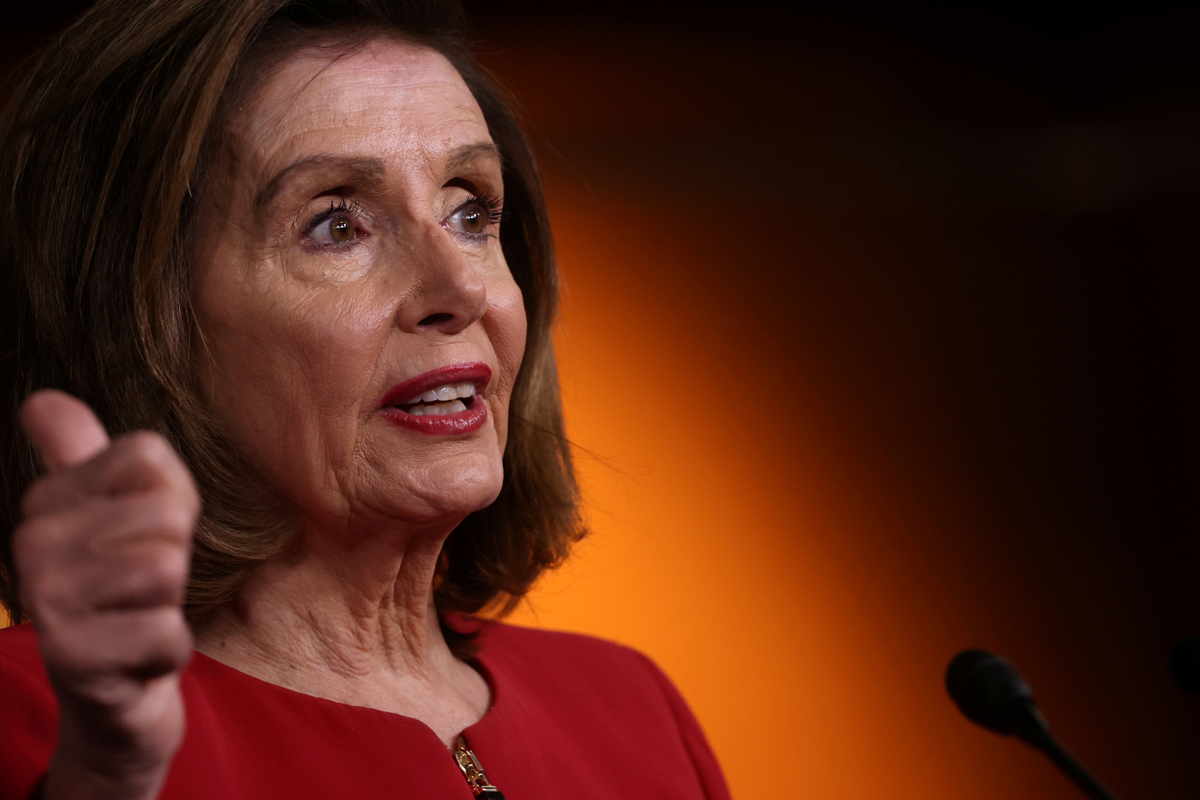 U.S. House Speaker Pelosi holds her weekly news conference at the U.S. Capitol in Washington