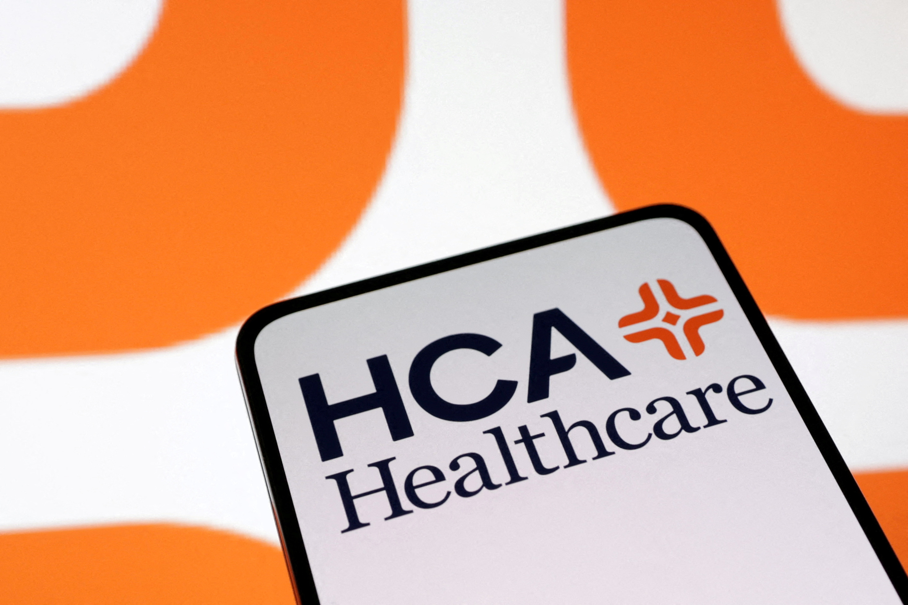 Illustration shows HCA Healthcare Inc logo
