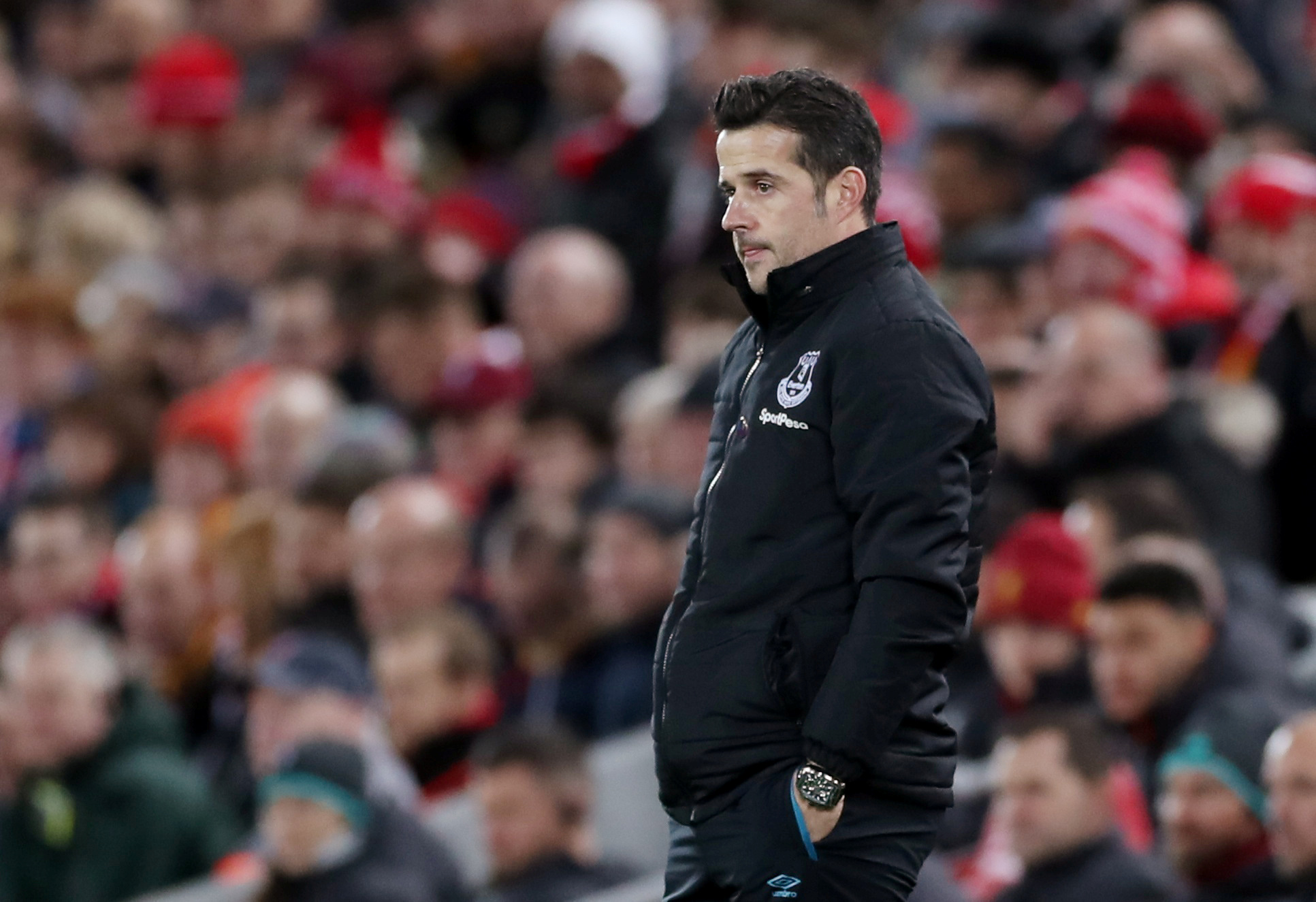 Soccer Football - Premier League - Liverpool v Everton - Anfield, Liverpool, Britain - December 4, 2019  Everton manager Marco Silva   Action Images via Reuters/Lee Smith  
