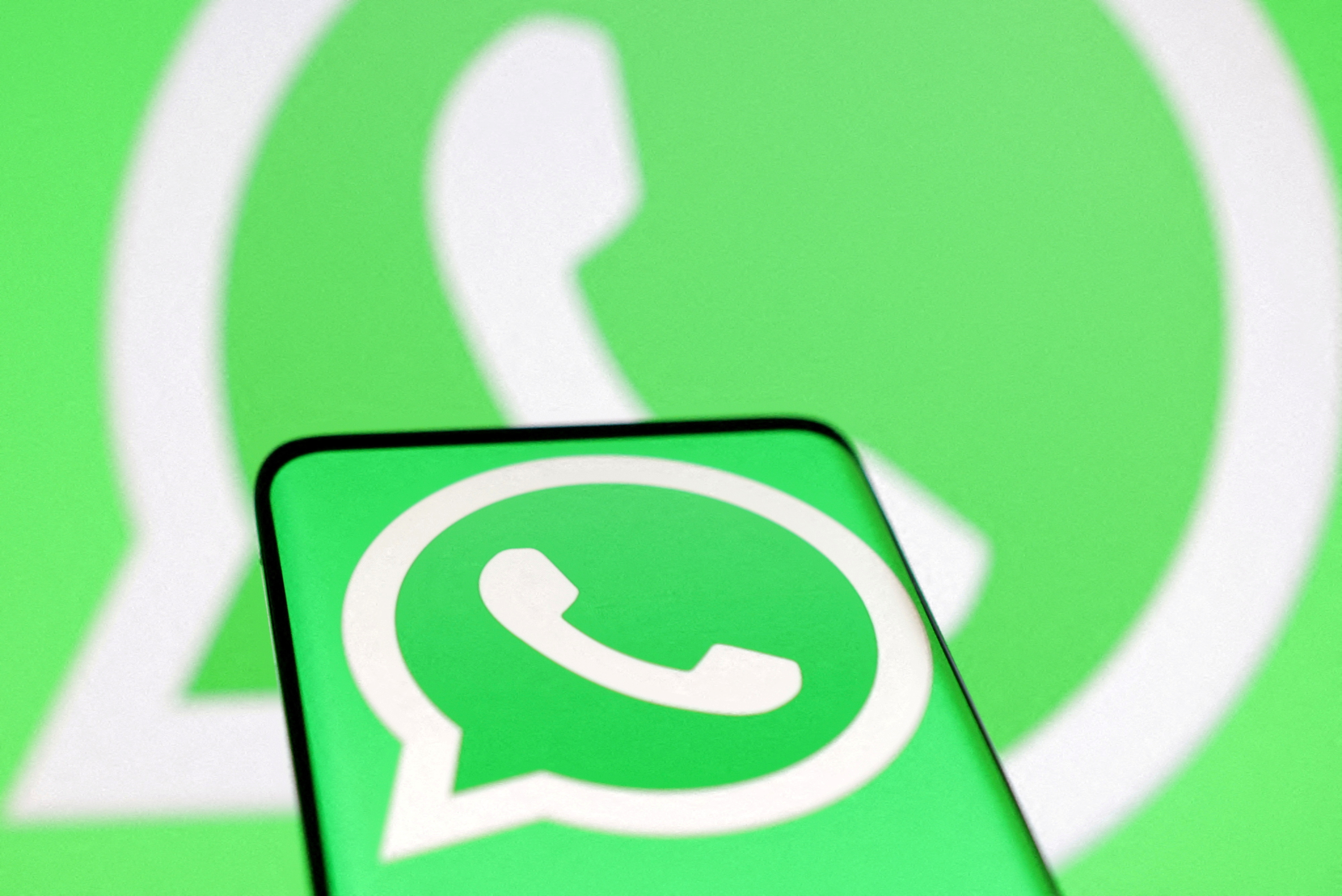 Illustration shows Whatsapp logo