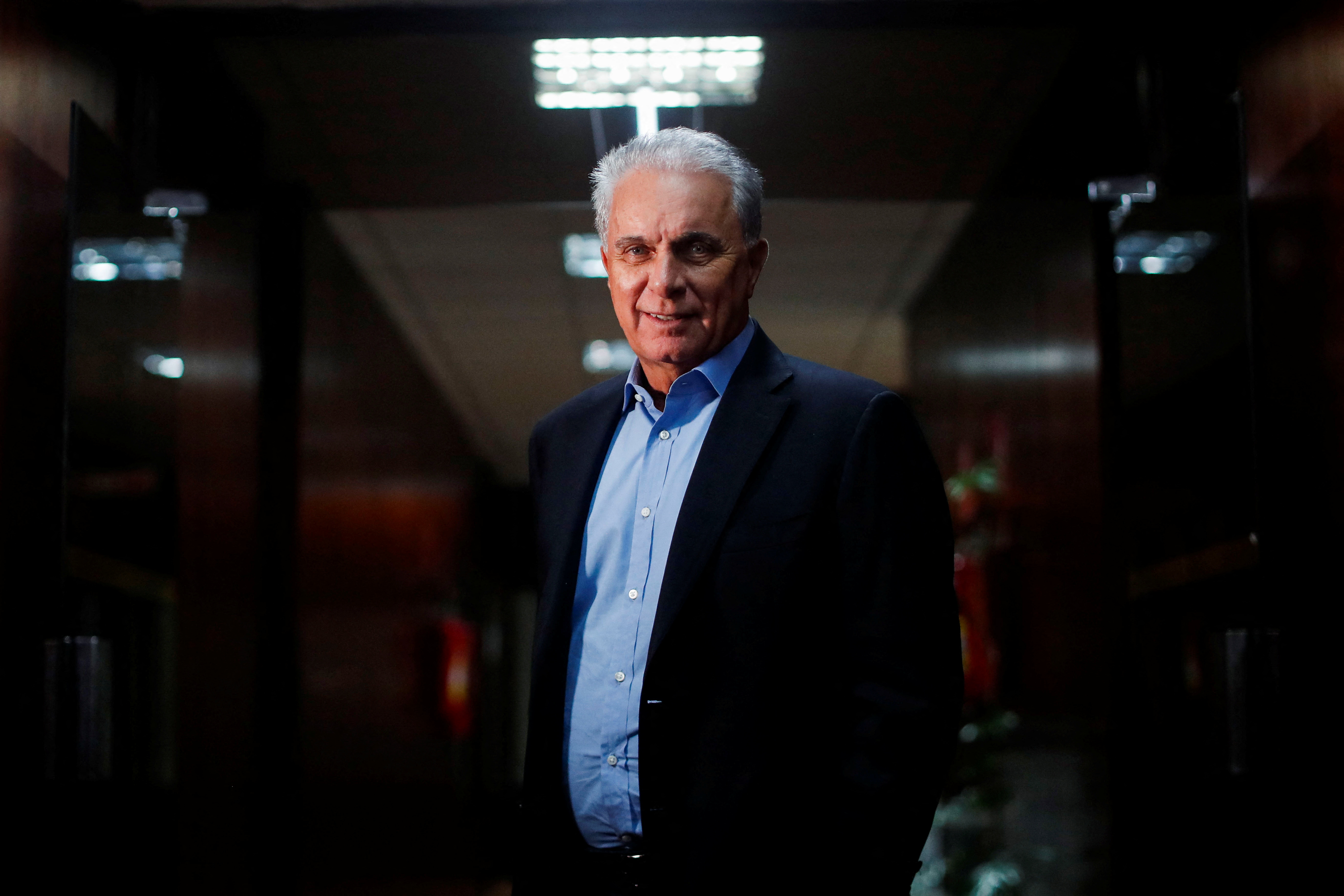 Brazil's Agriculture Minister Marcos Montes poses for a photo during an interview with Reuters