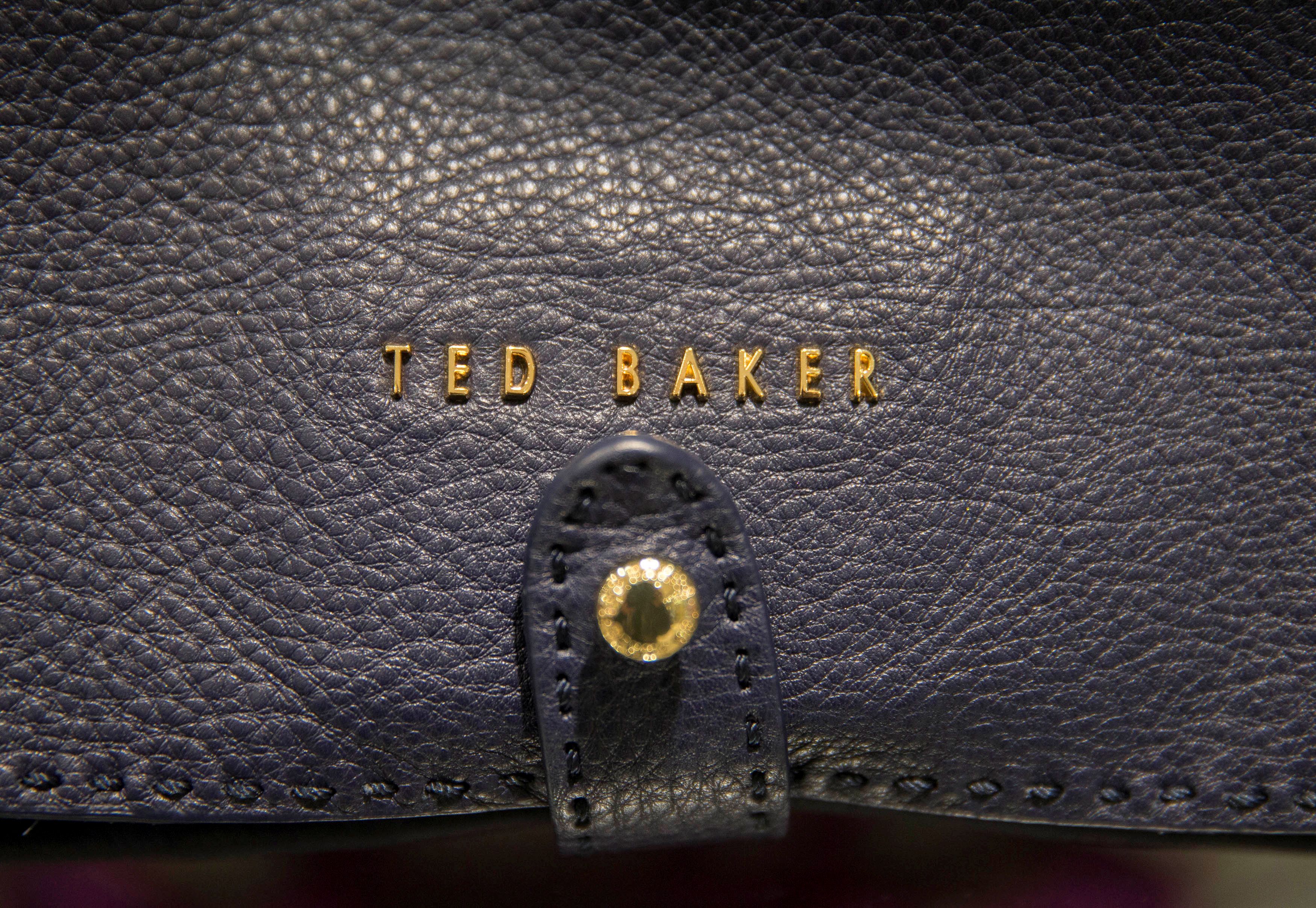 The Ted Baker brand is displayed on a bag in a store in London, Britain October 06, 2015.  REUTERS/Neil Hall/File Photo